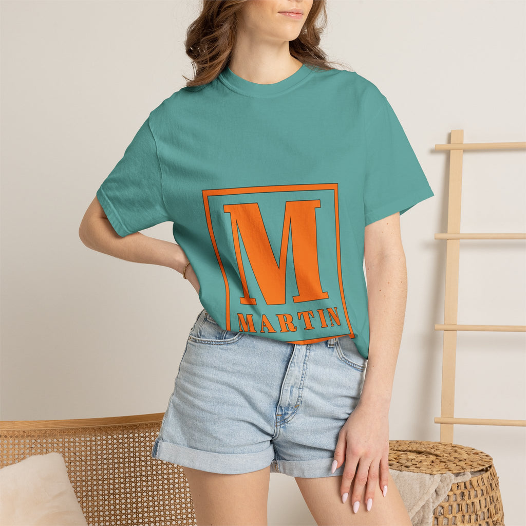 Martin Monogram T-Shirt — Personalized Initial 'M' Block Logo Tee