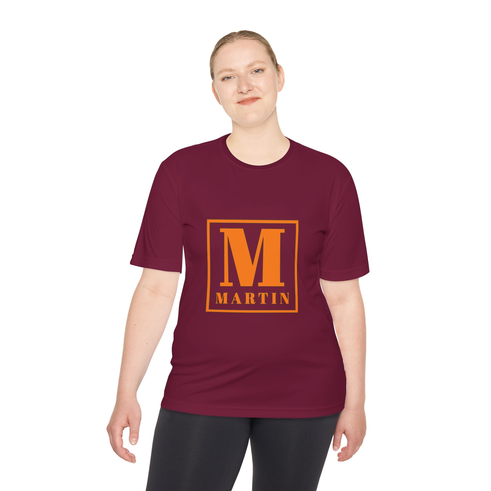 Personalized 'M' Monogram Tee — Martin Initial Square Graphic