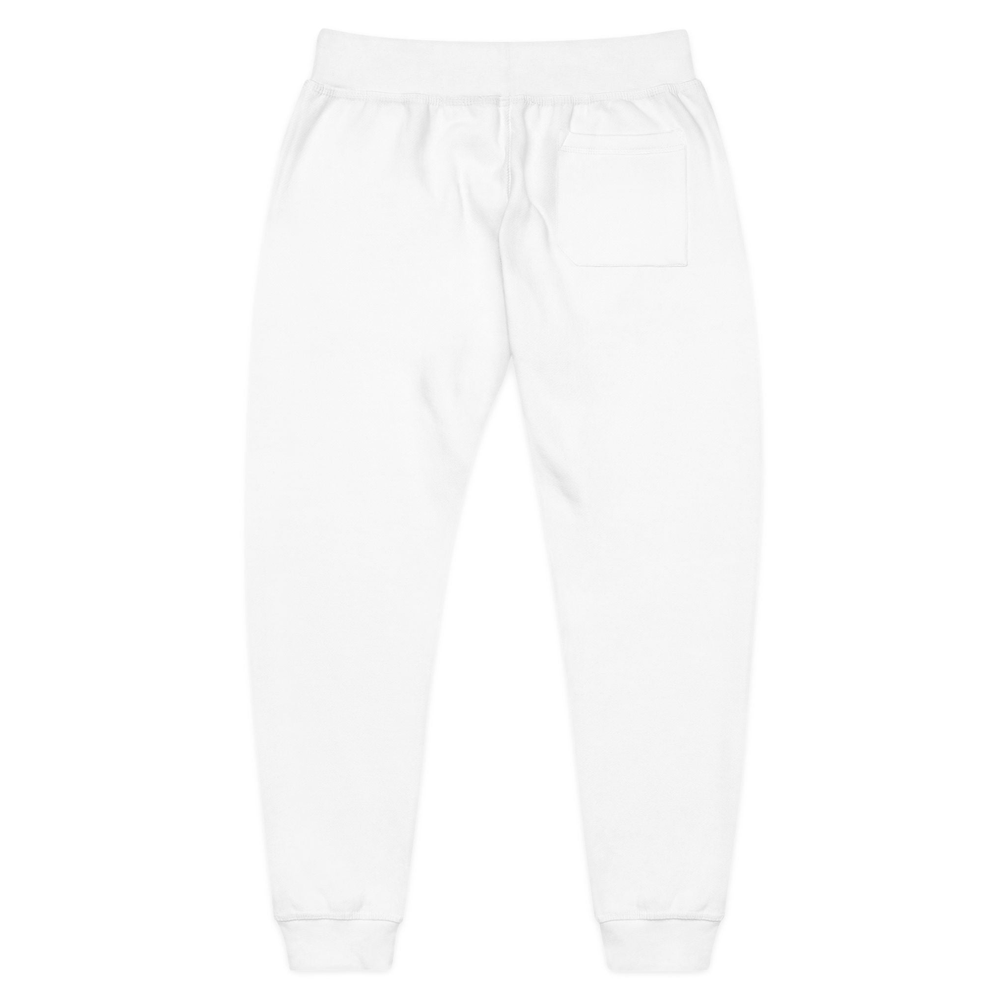 Embroidered Minimal Logo Fleece Sweatpants — Cozy Casual Lounge Joggers
