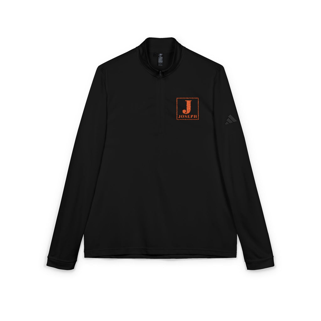 Embroidered 'J Loves' adidas Quarter-Zip Pullover — Lightweight Athletic Top