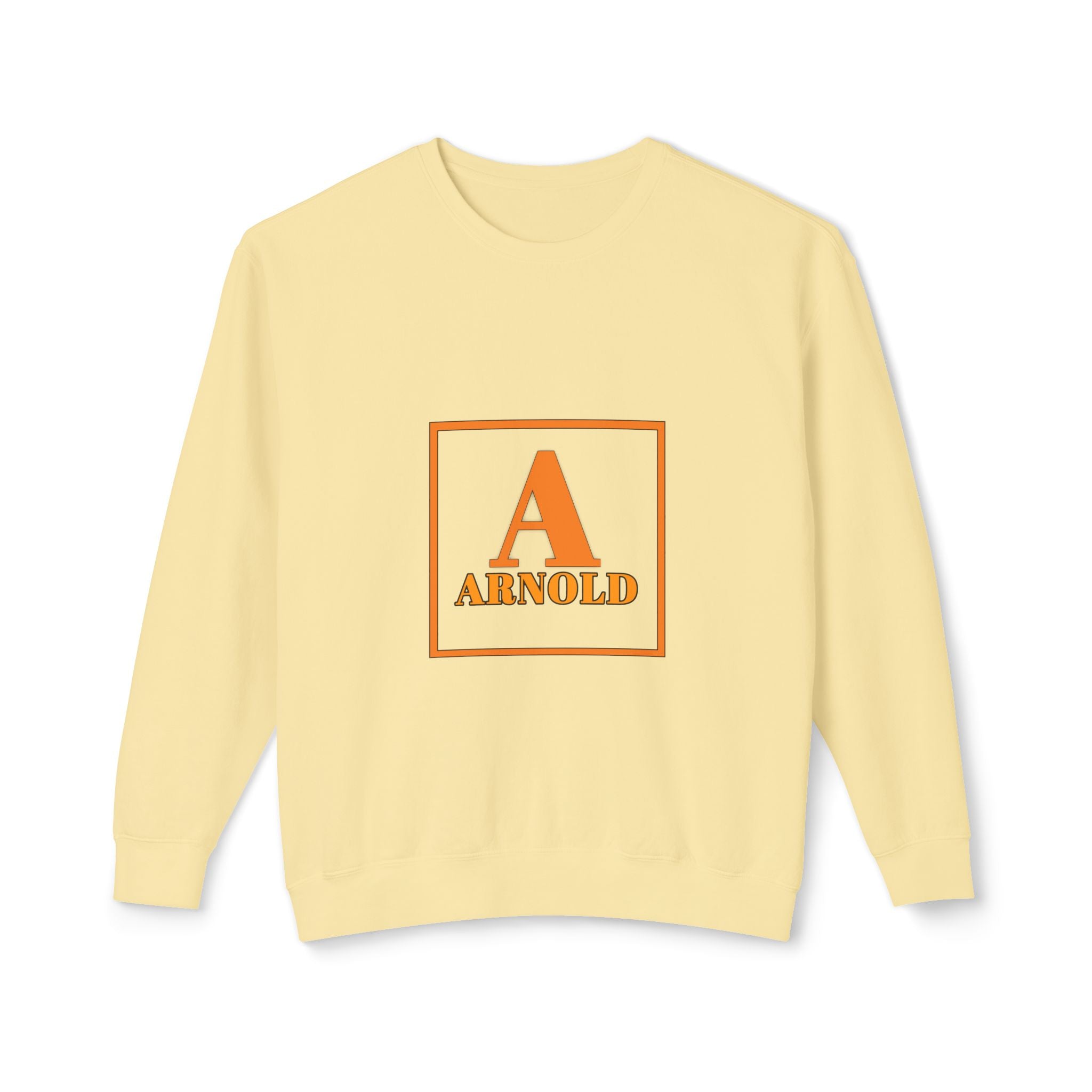 Arnold Monogram Crewneck Sweatshirt — Personalized Initial A Design
