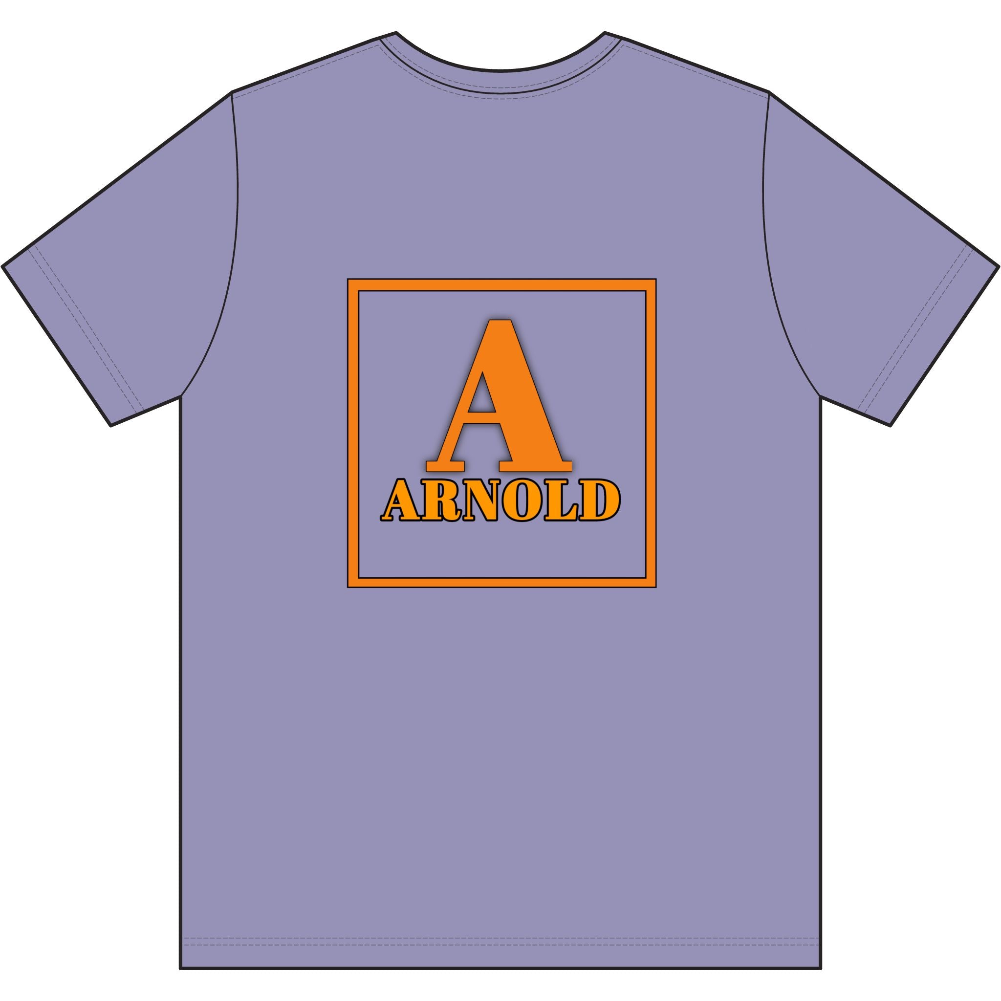Arnold Monogram T-Shirt — Personalized Initial A Tee