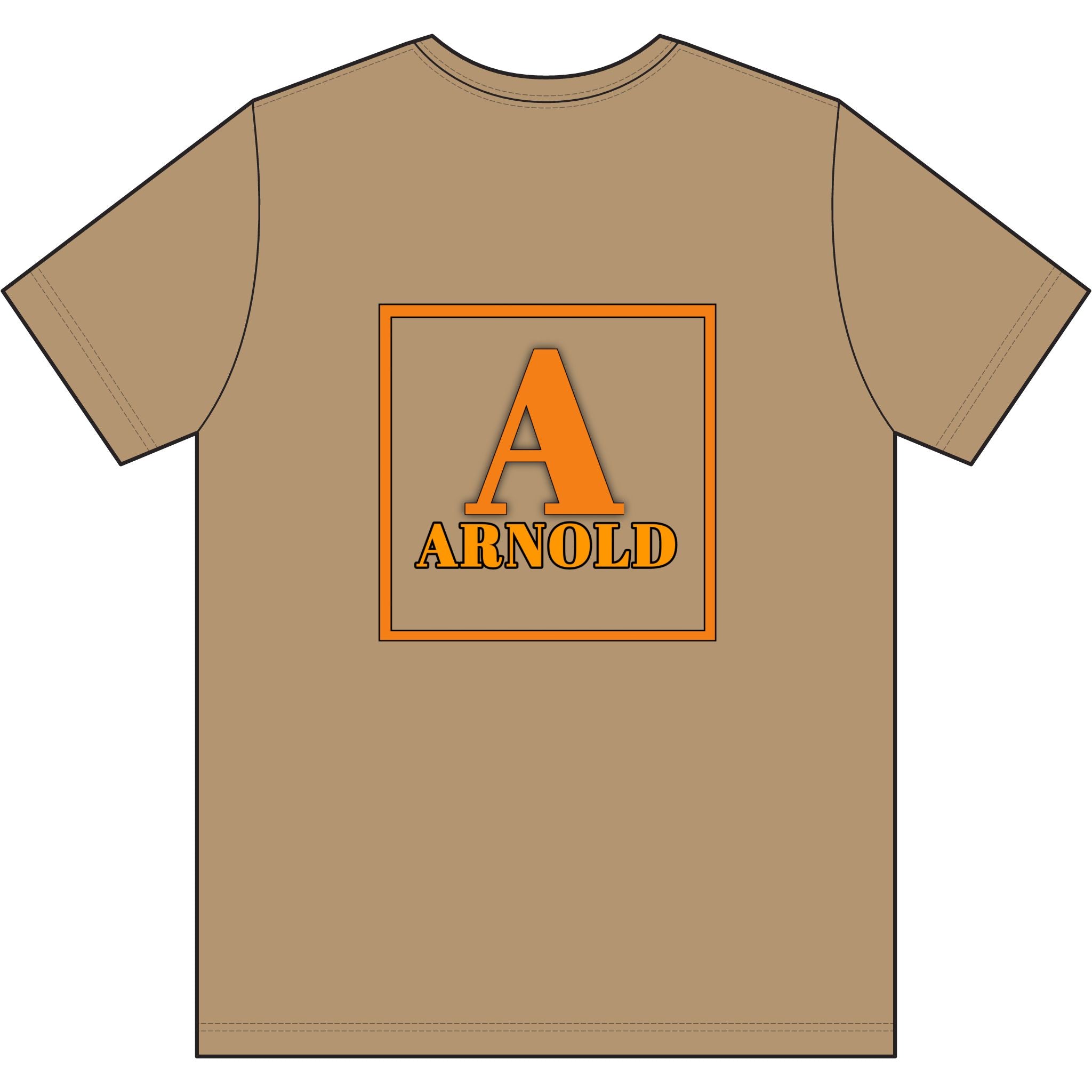 Arnold Monogram T-Shirt — Personalized Initial A Tee