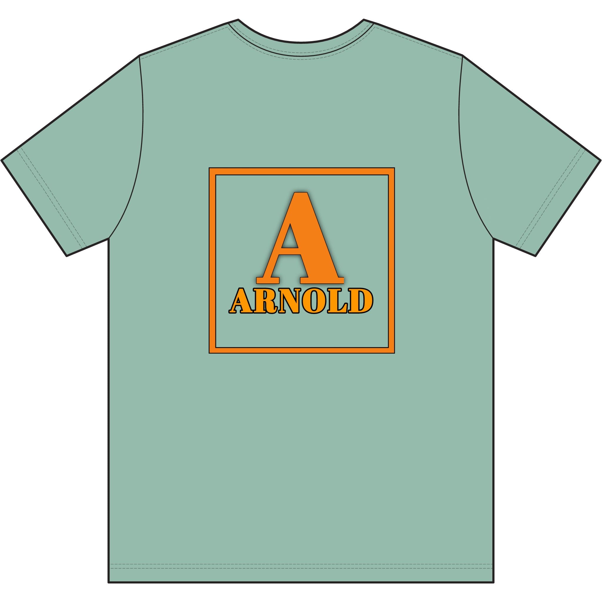 Arnold Monogram T-Shirt — Personalized Initial A Tee
