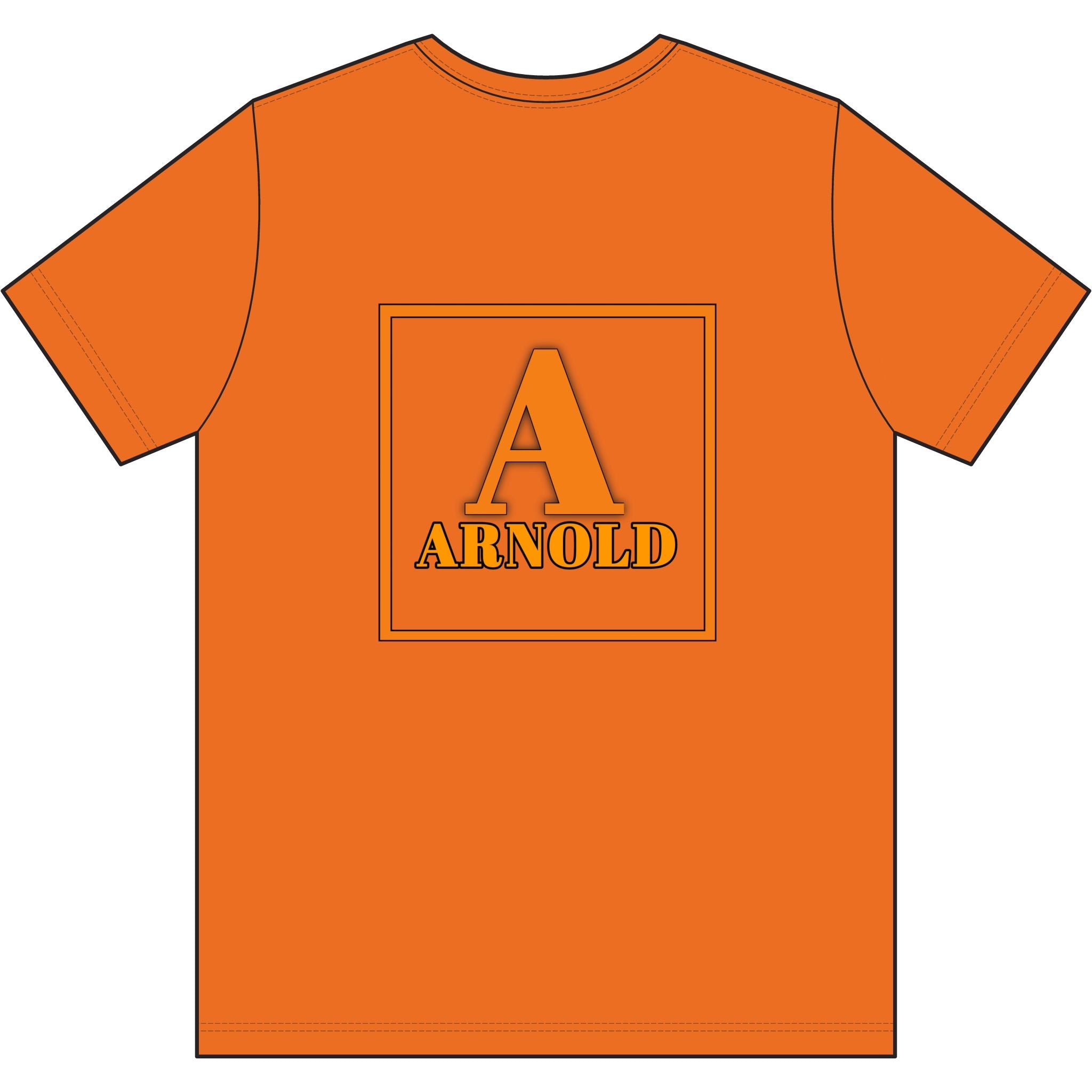Arnold Monogram T-Shirt — Personalized Initial A Tee