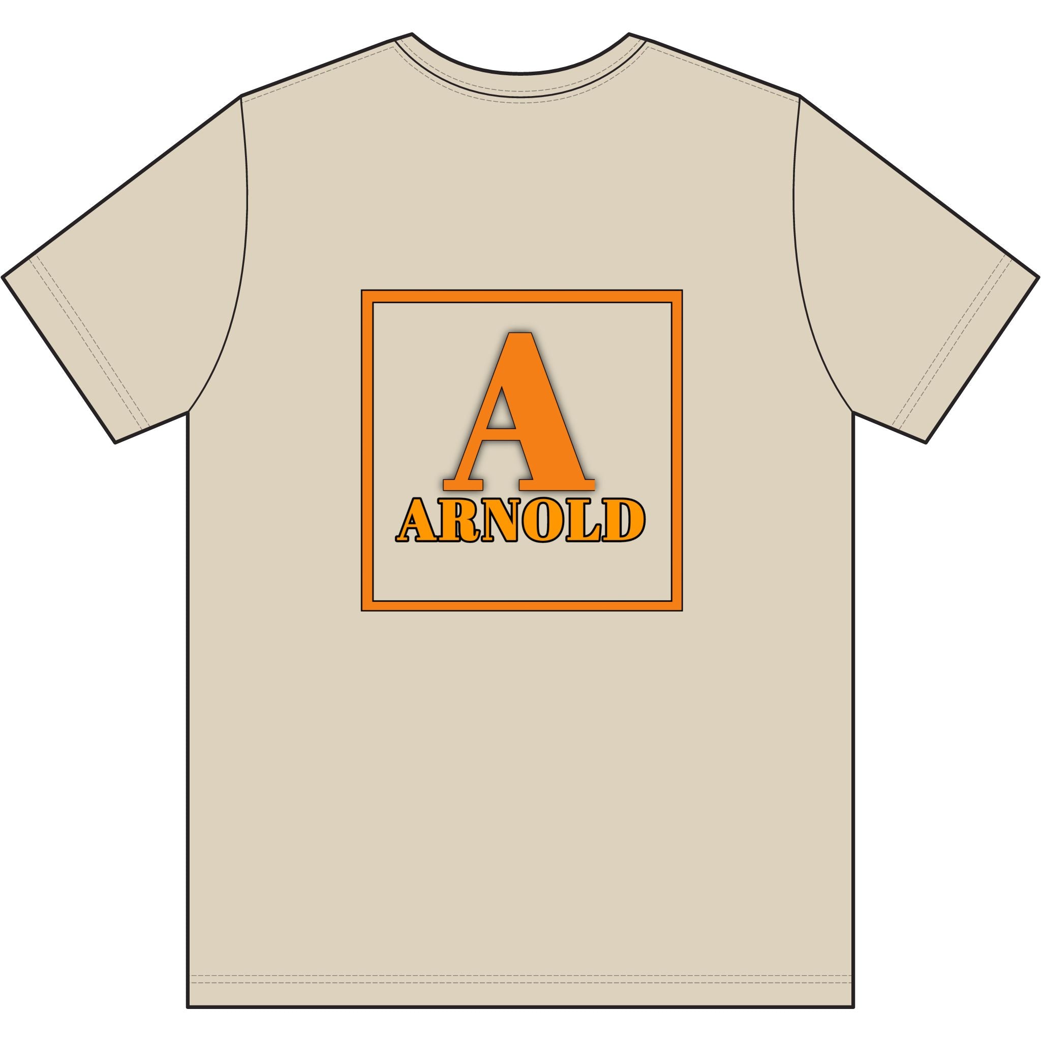 Arnold Monogram T-Shirt — Personalized Initial A Tee