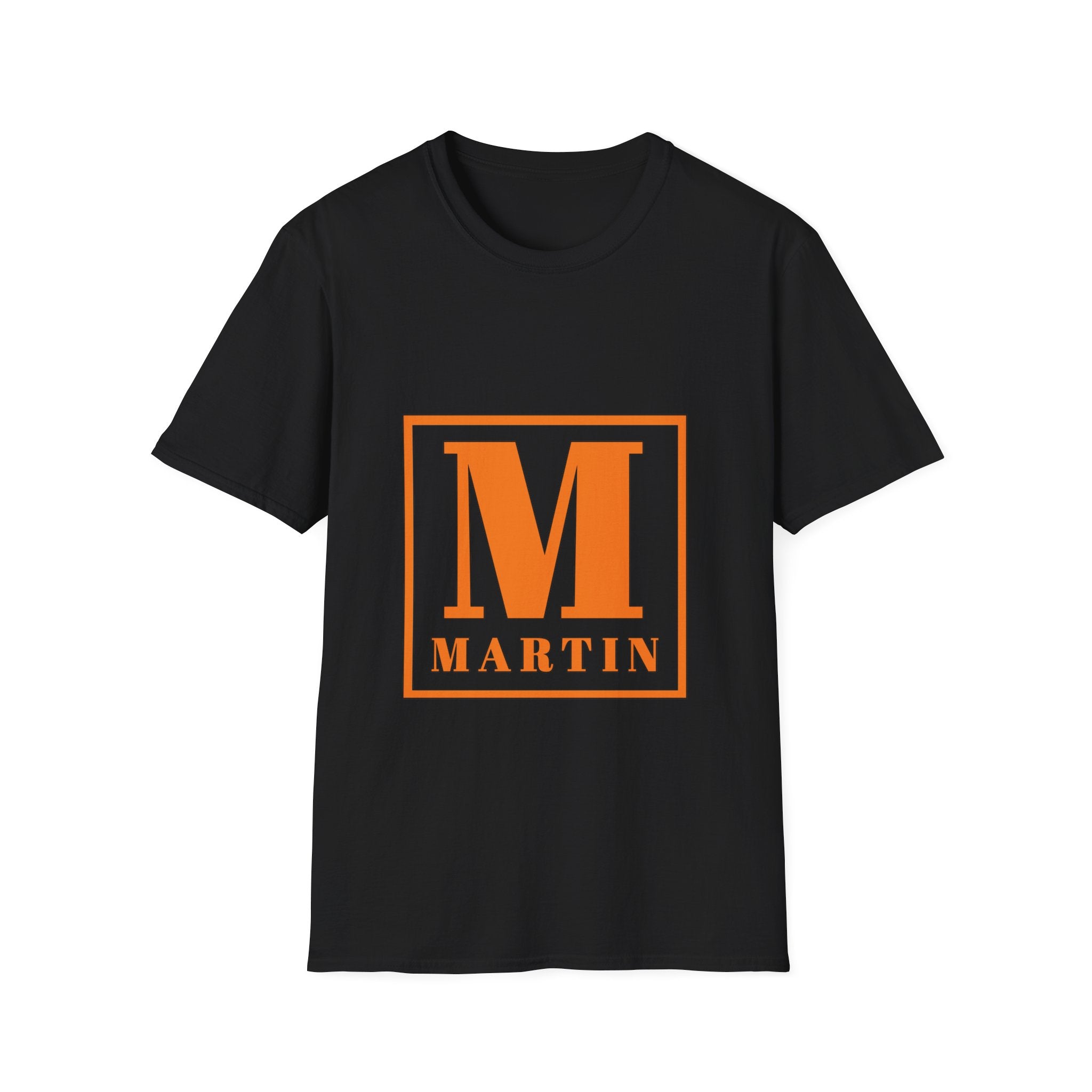 Monogram M Martin T‑Shirt — Orange Block Initial Tee