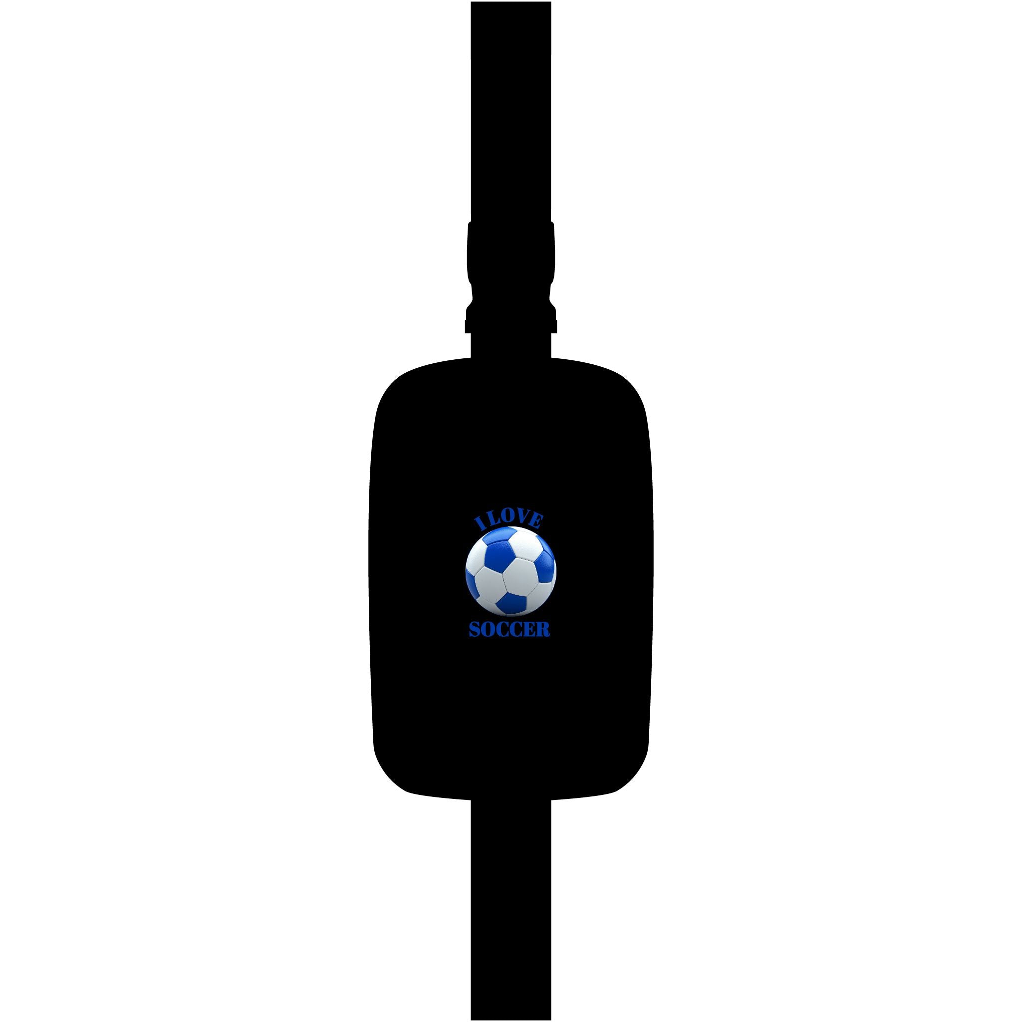 Embroidered 'I Love Soccer' Explorer Sling Bag - Compact Soccer Crossbody
