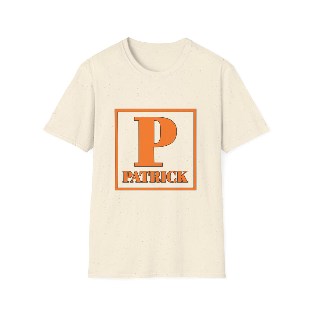 Personalized Initial 'P' T-Shirt – Bold Monogram Patrick Tee
