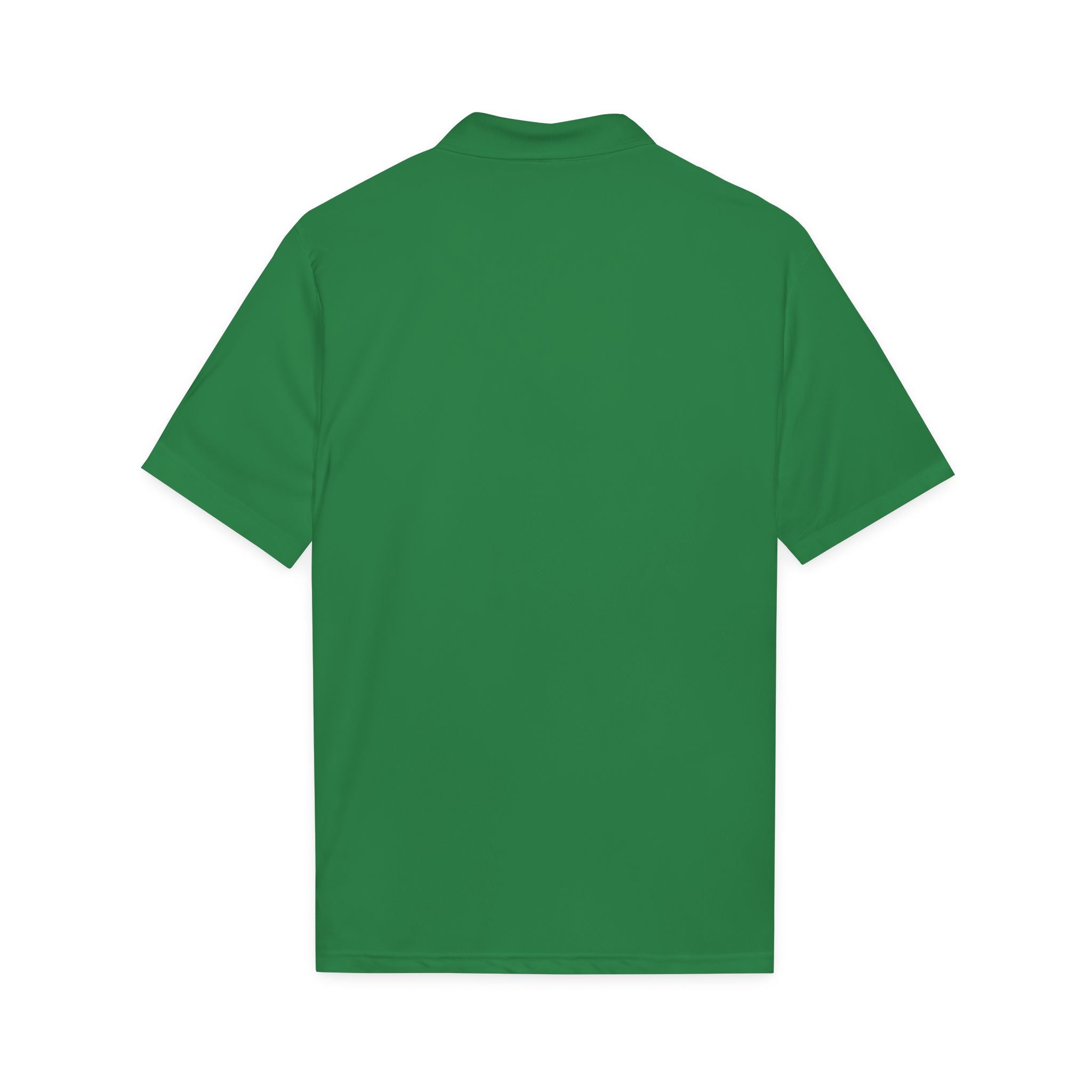 Embroidered 'S Steve' Logo Polo Shirt — White Performance Golf/Work Polo