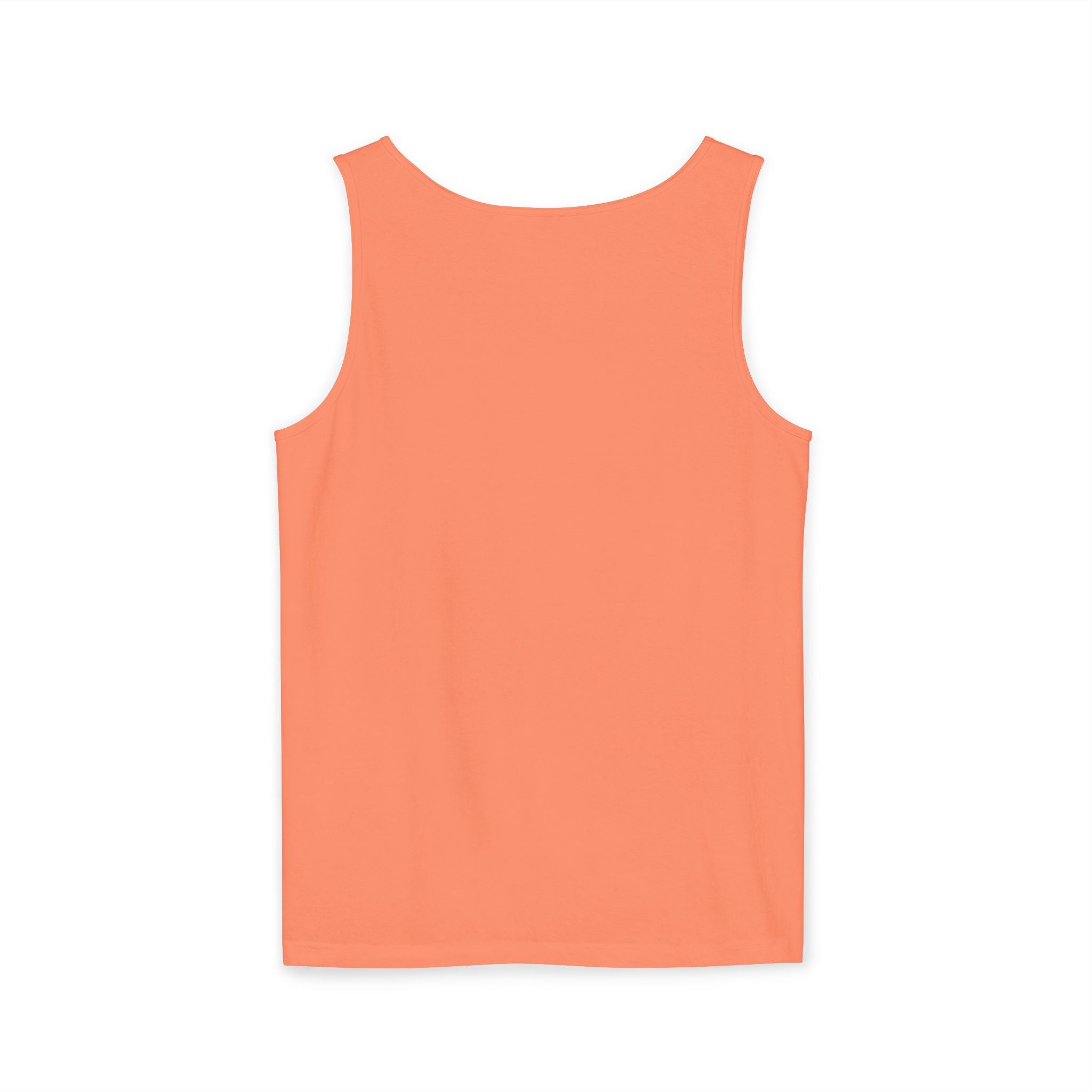 Ben Monogram Tank Top — Orange Initial B Vintage Box Graphic