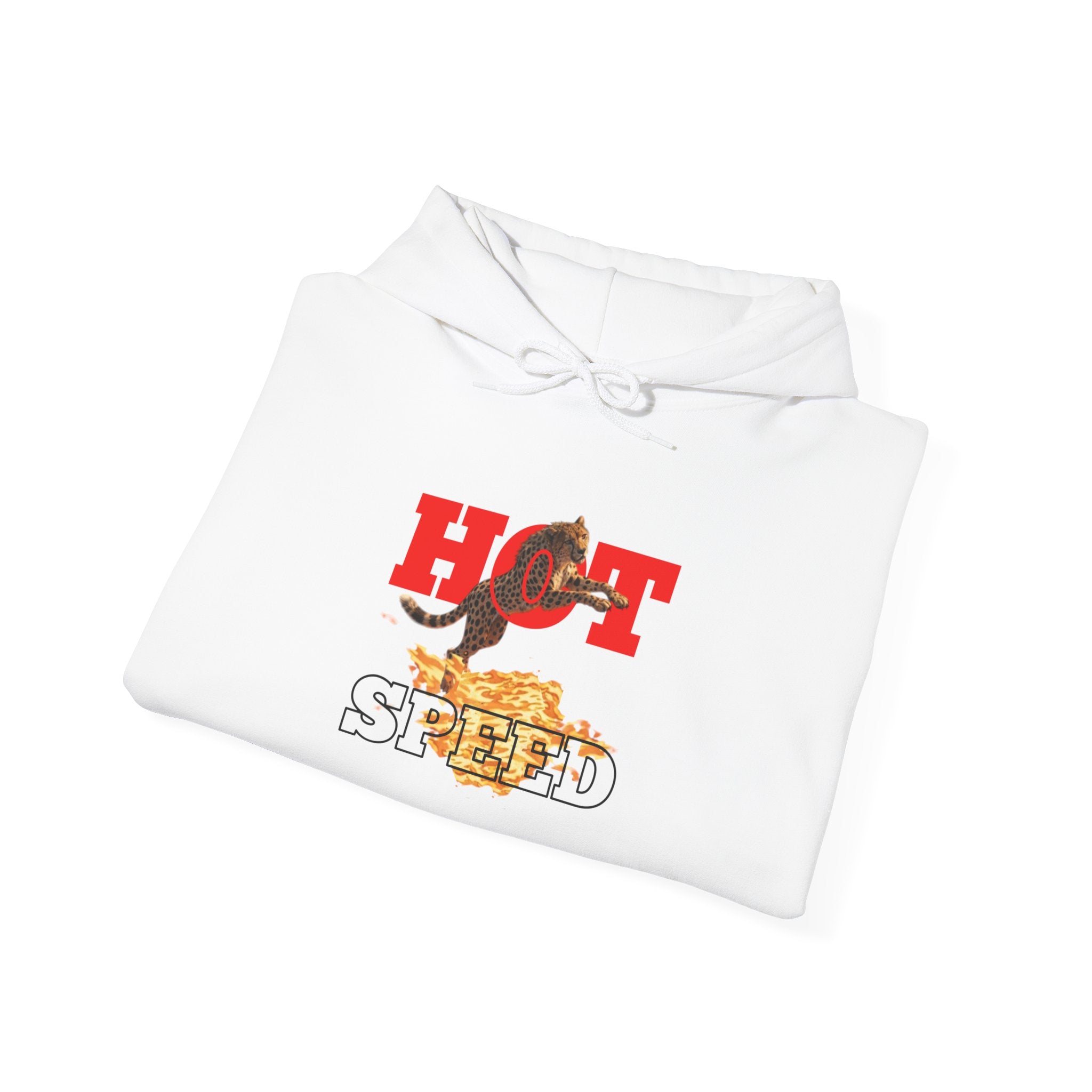 Hot Speed Hoodie — Retro Flaming Motorcycle Graphic Sweatshirt