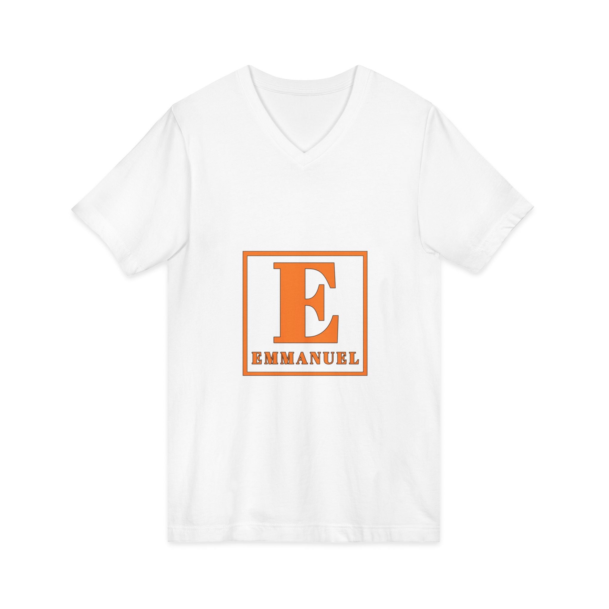 Emmanuel Monogram V-Neck Tee