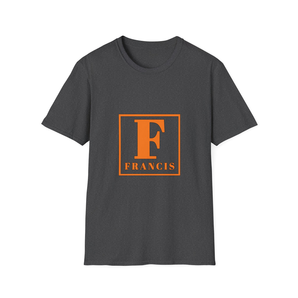 Monogram F Initial T-Shirt — Personalized 'Francis' Vintage Block Letter Tee
