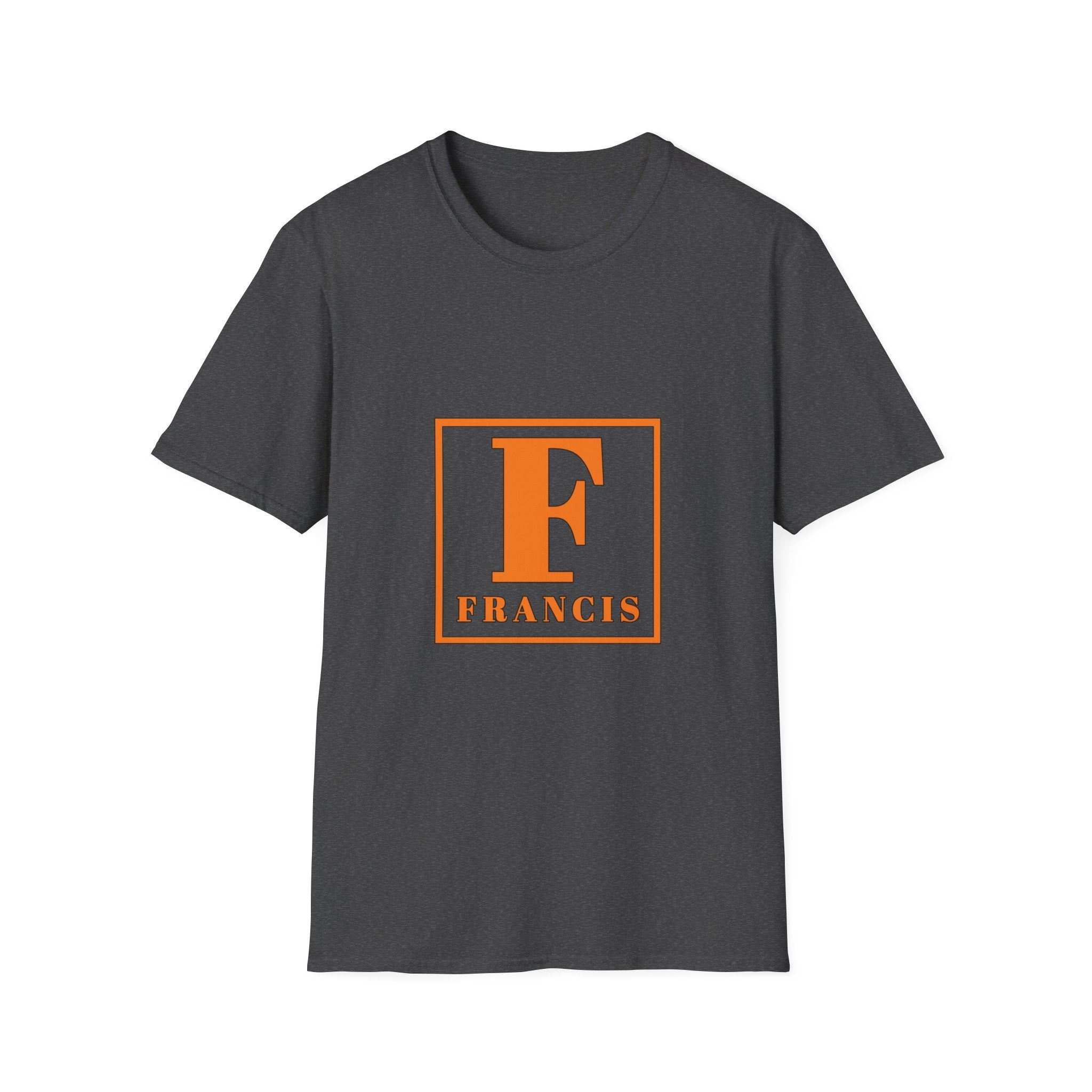 Monogram F Initial T-Shirt — Personalized 'Francis' Vintage Block Letter Tee