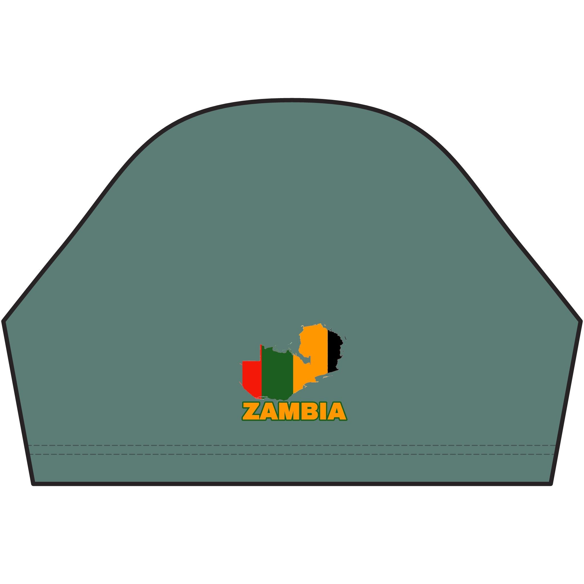 Zambia Map Flag T-Shirt — Patriotic Zambia Pride Tee