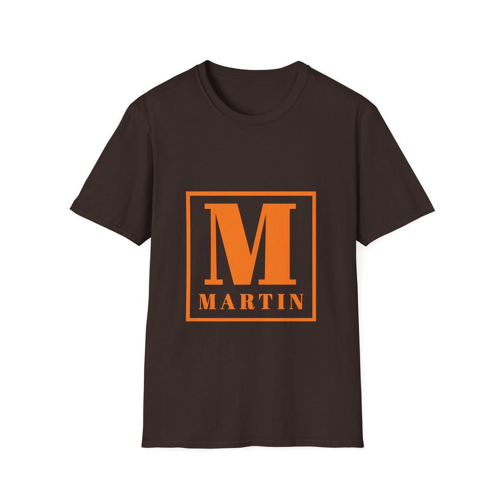 Monogram M Martin T‑Shirt — Orange Block Initial Tee