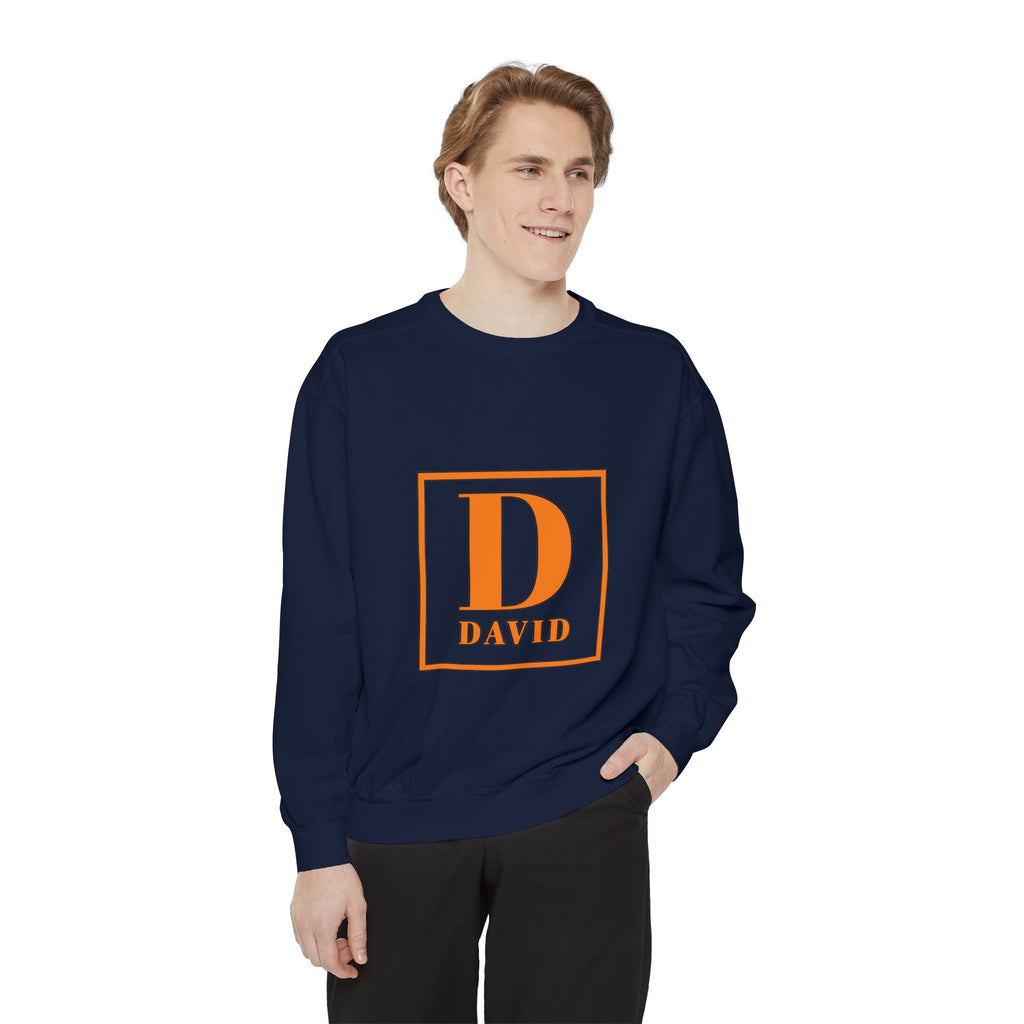 David Monogram Sweatshirt — Personalized Initial D Crewneck