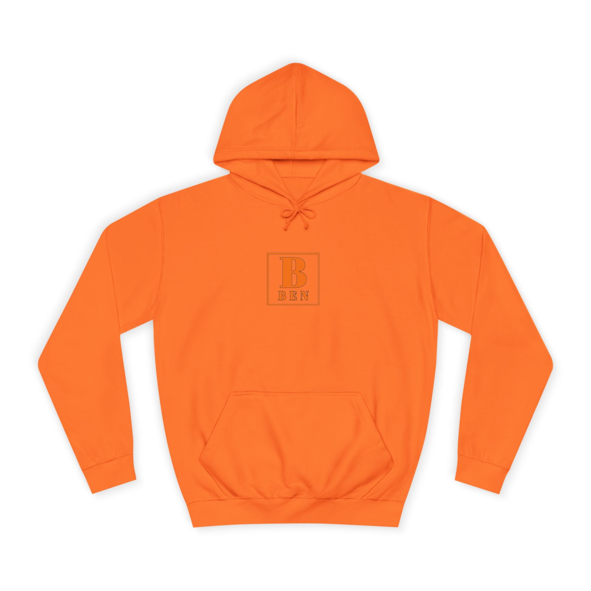 Initial Monogram Hoodie — Custom 'B BEN' College-Style Pullover