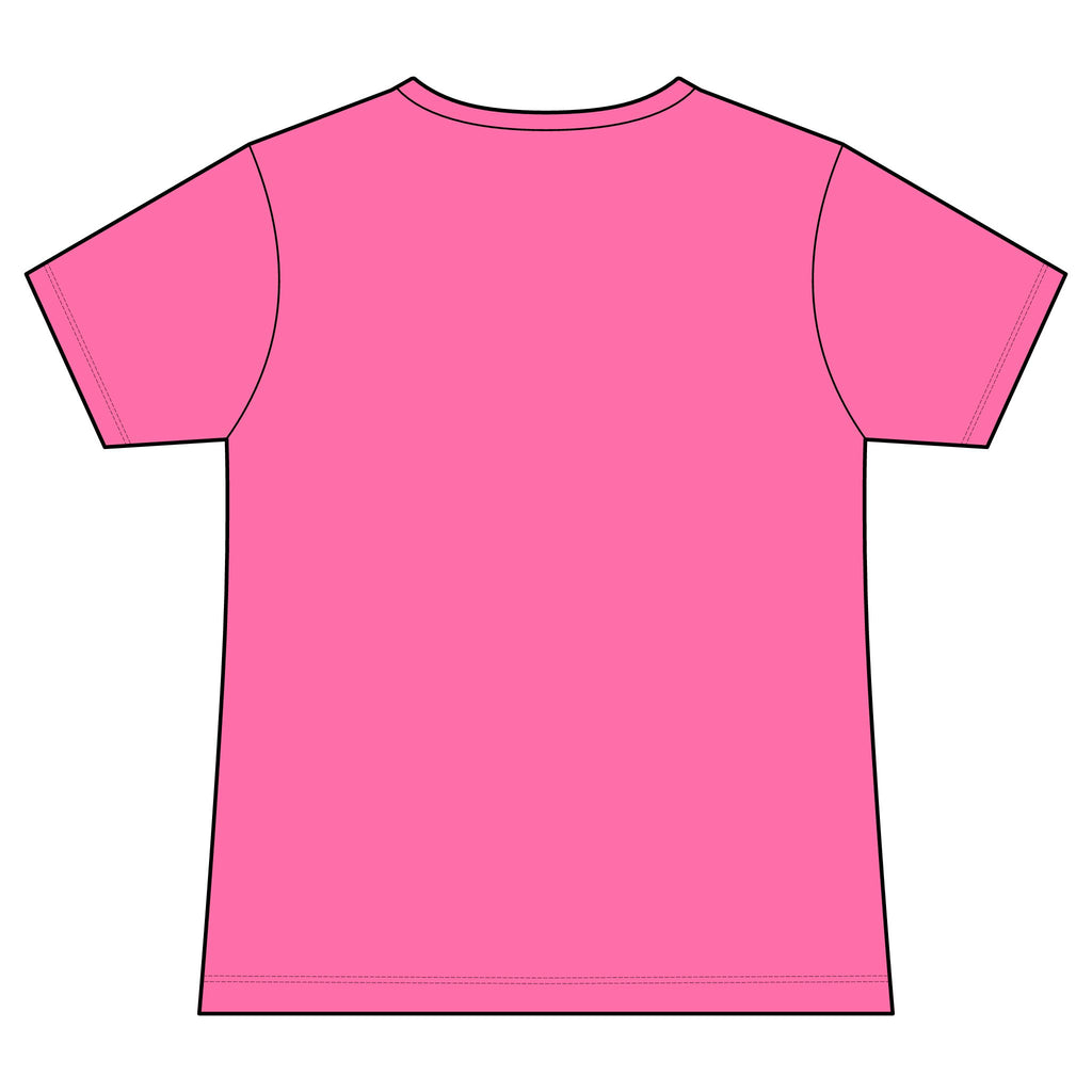 Women's V-Neck Tee — Vintage Pink Rose Floral Graphic