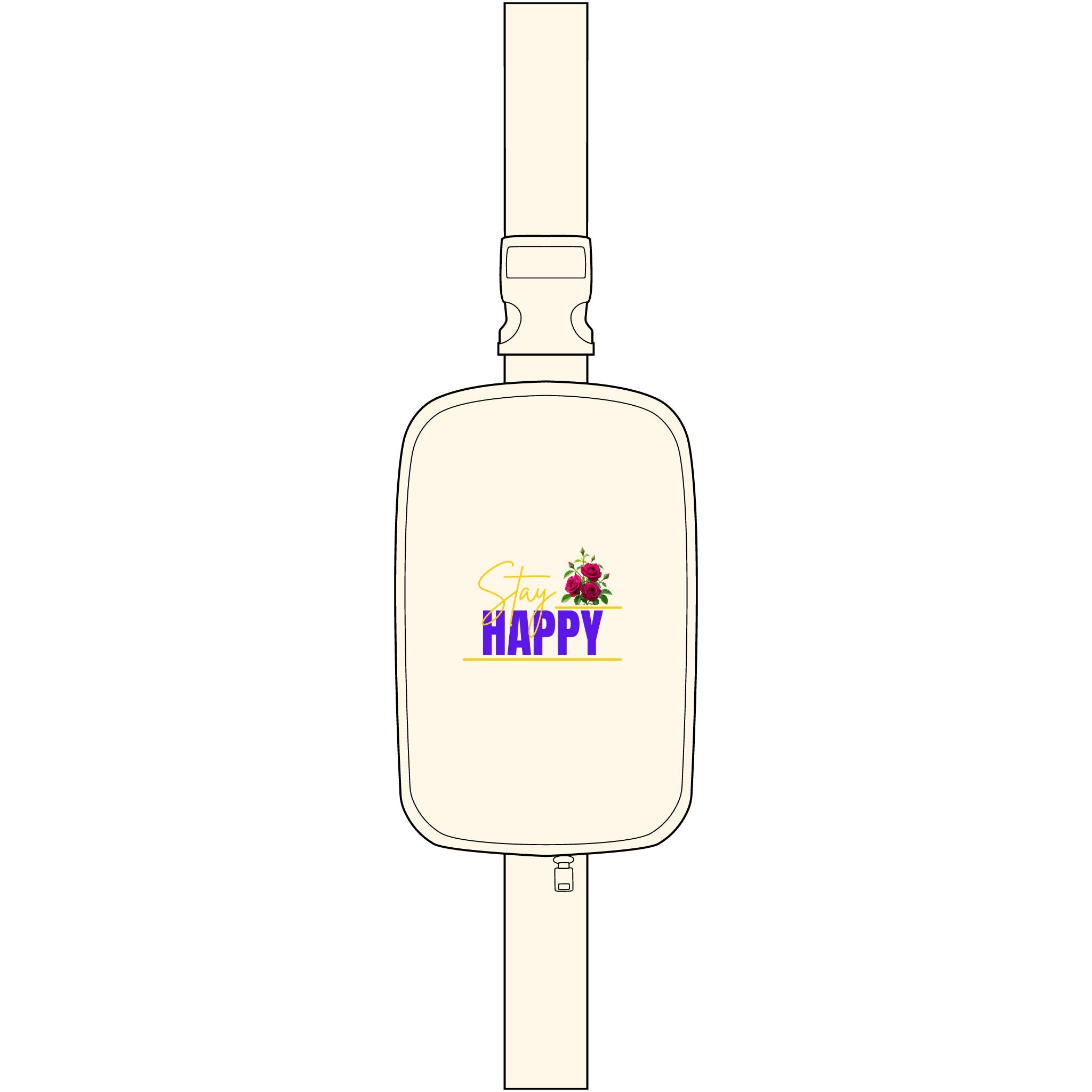 Stay Happy Embroidered Explorer Sling Bag