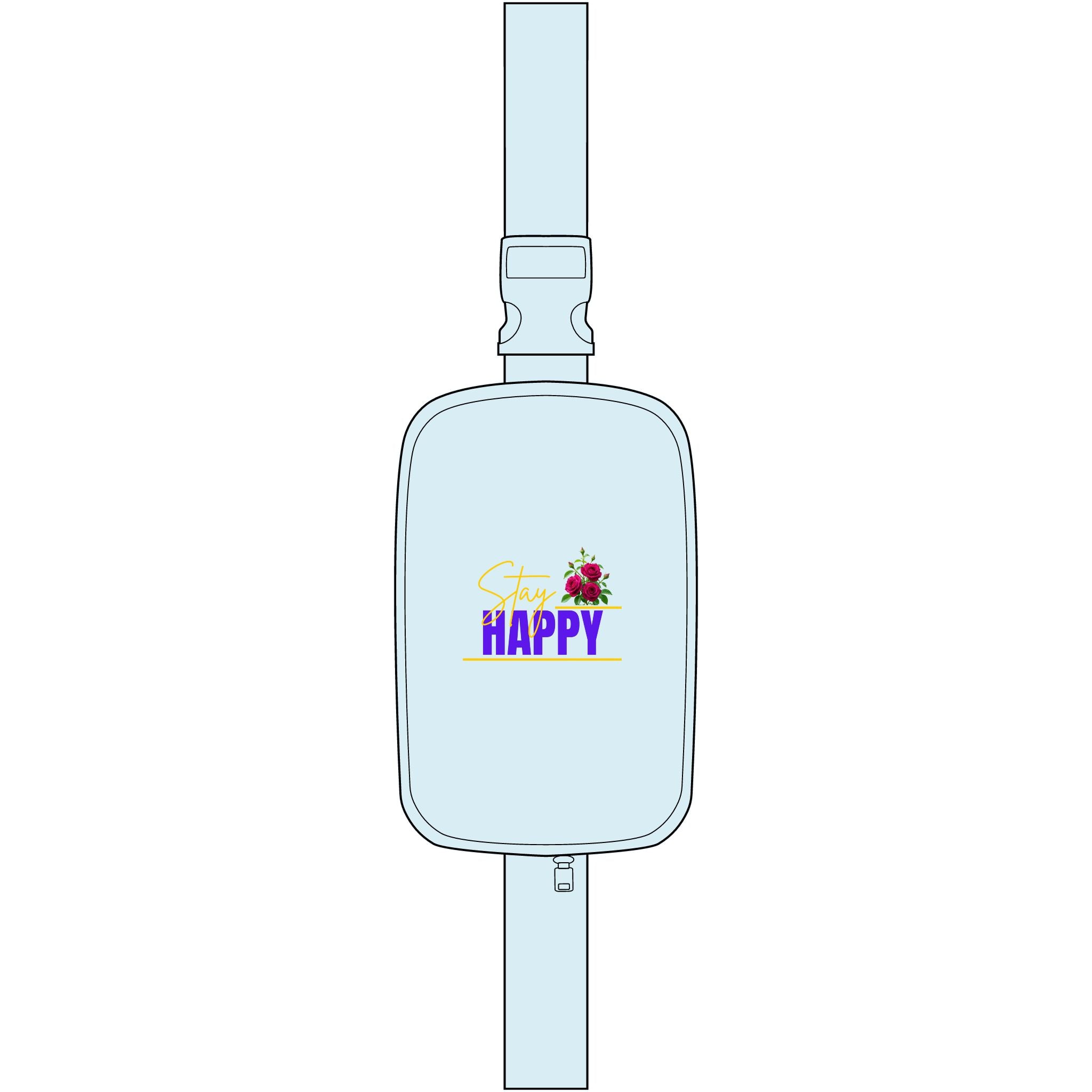 Stay Happy Embroidered Explorer Sling Bag