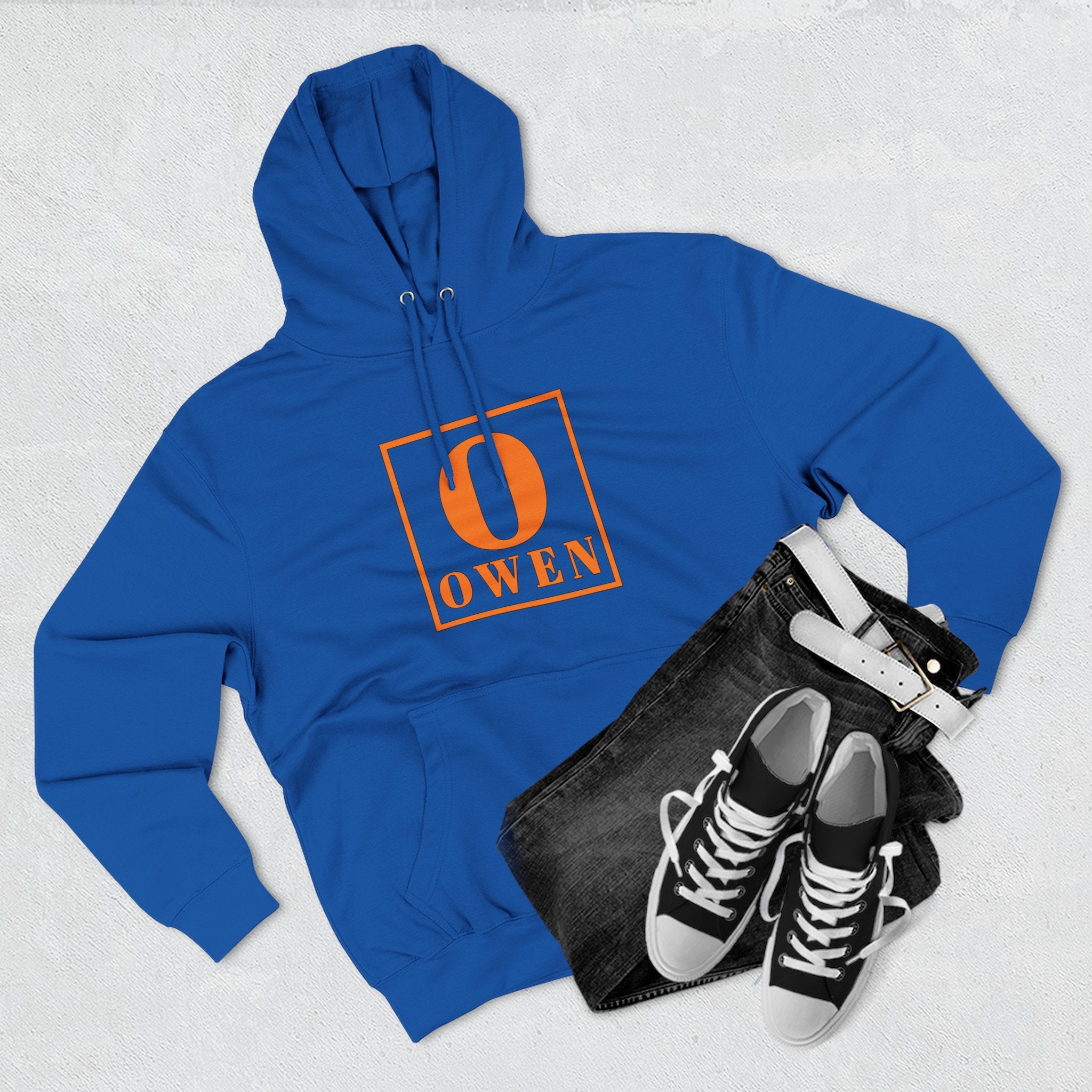 Personalized Initial Hoodie — 'O' Owen Monogram Fleece Hoodie