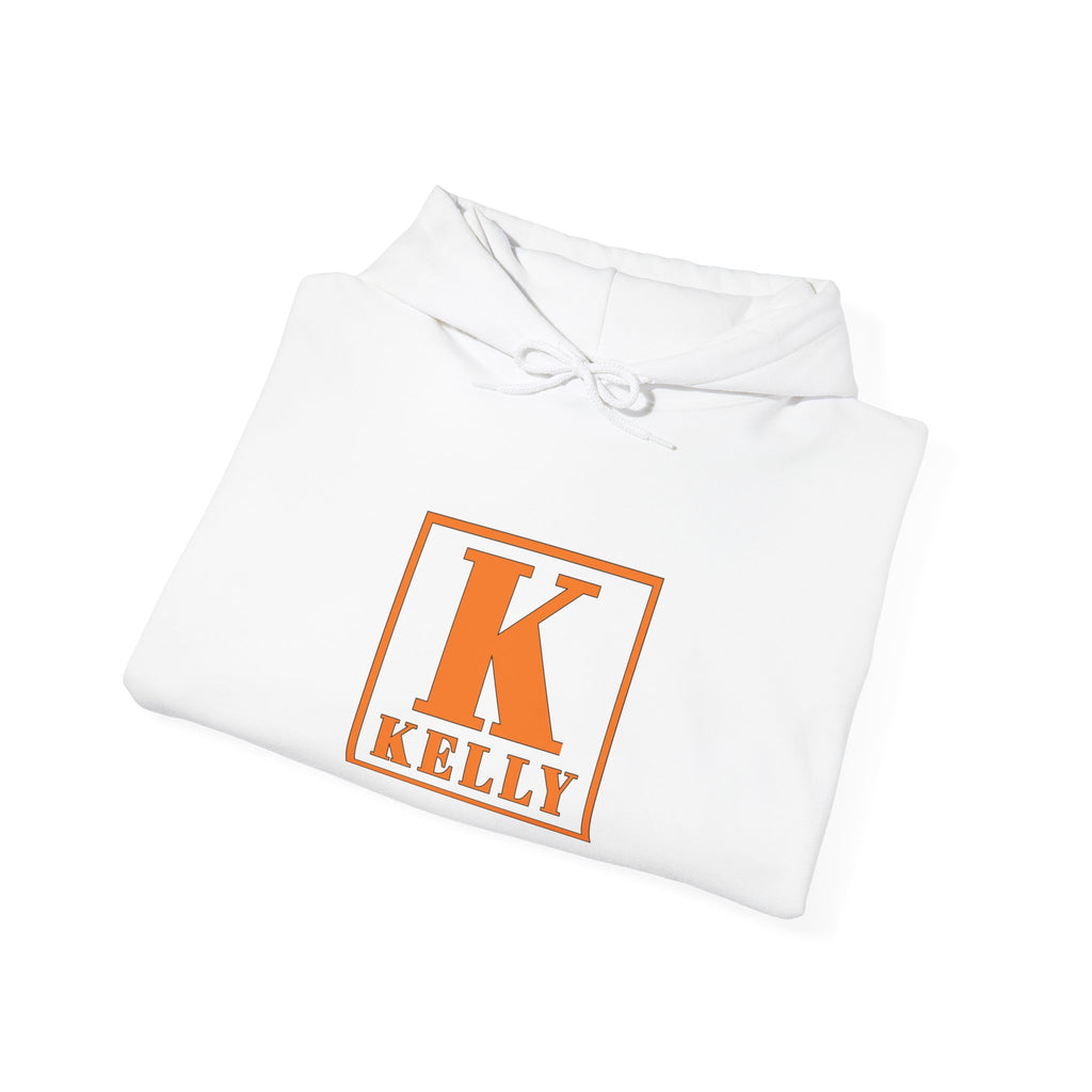 Kelly Monogram Hoodie — Orange K Initial Personalized Sweatshirt