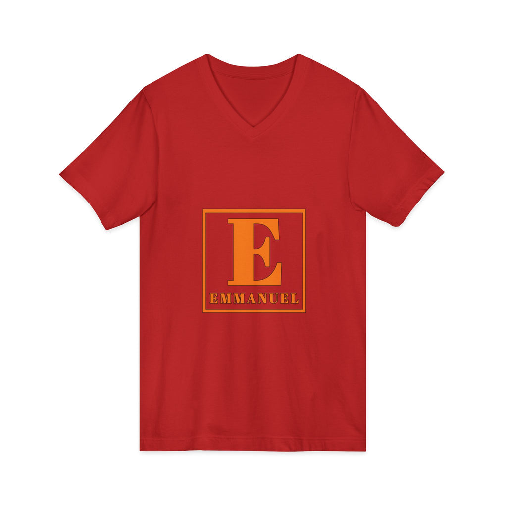 Emmanuel Monogram V-Neck Tee