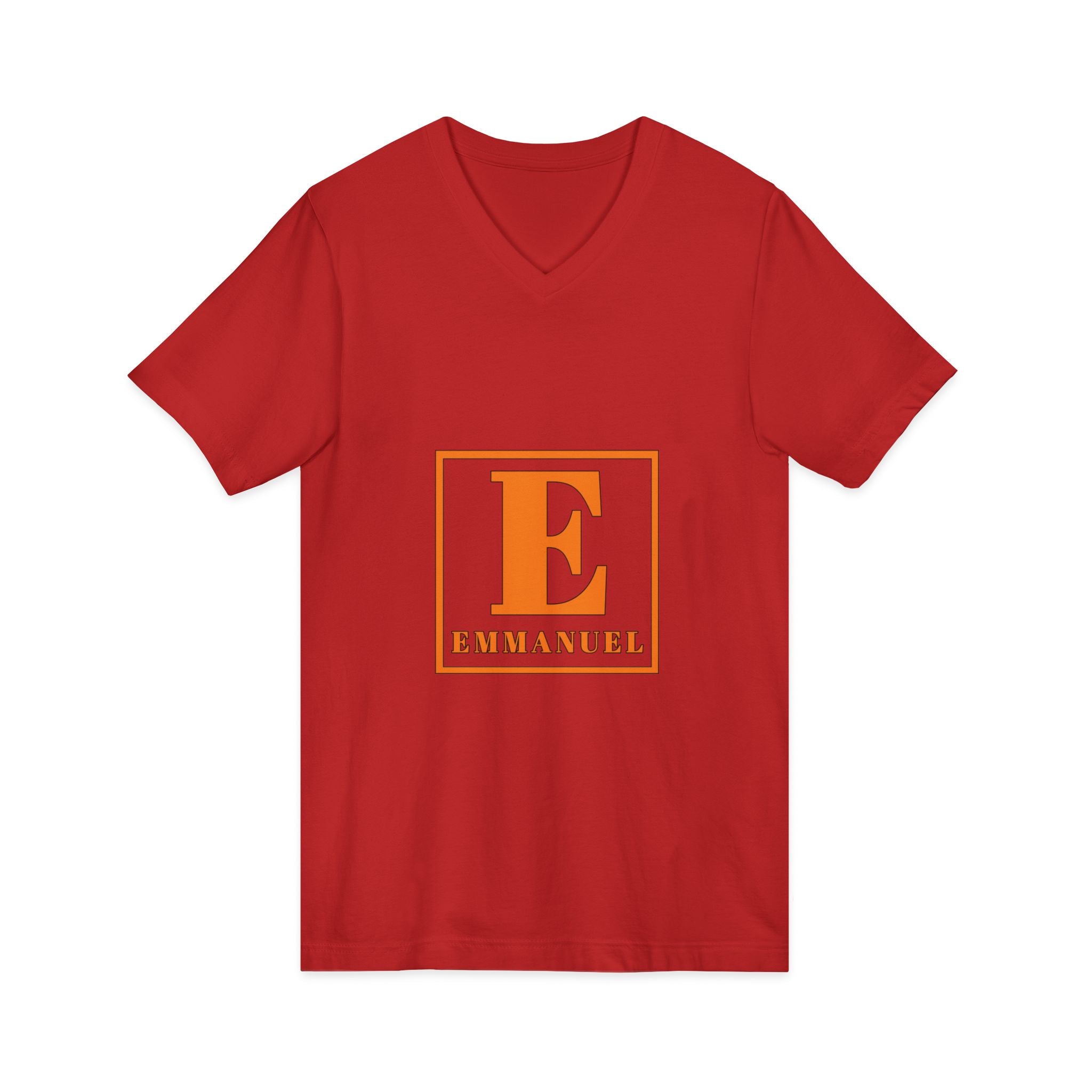 Emmanuel Monogram V-Neck Tee