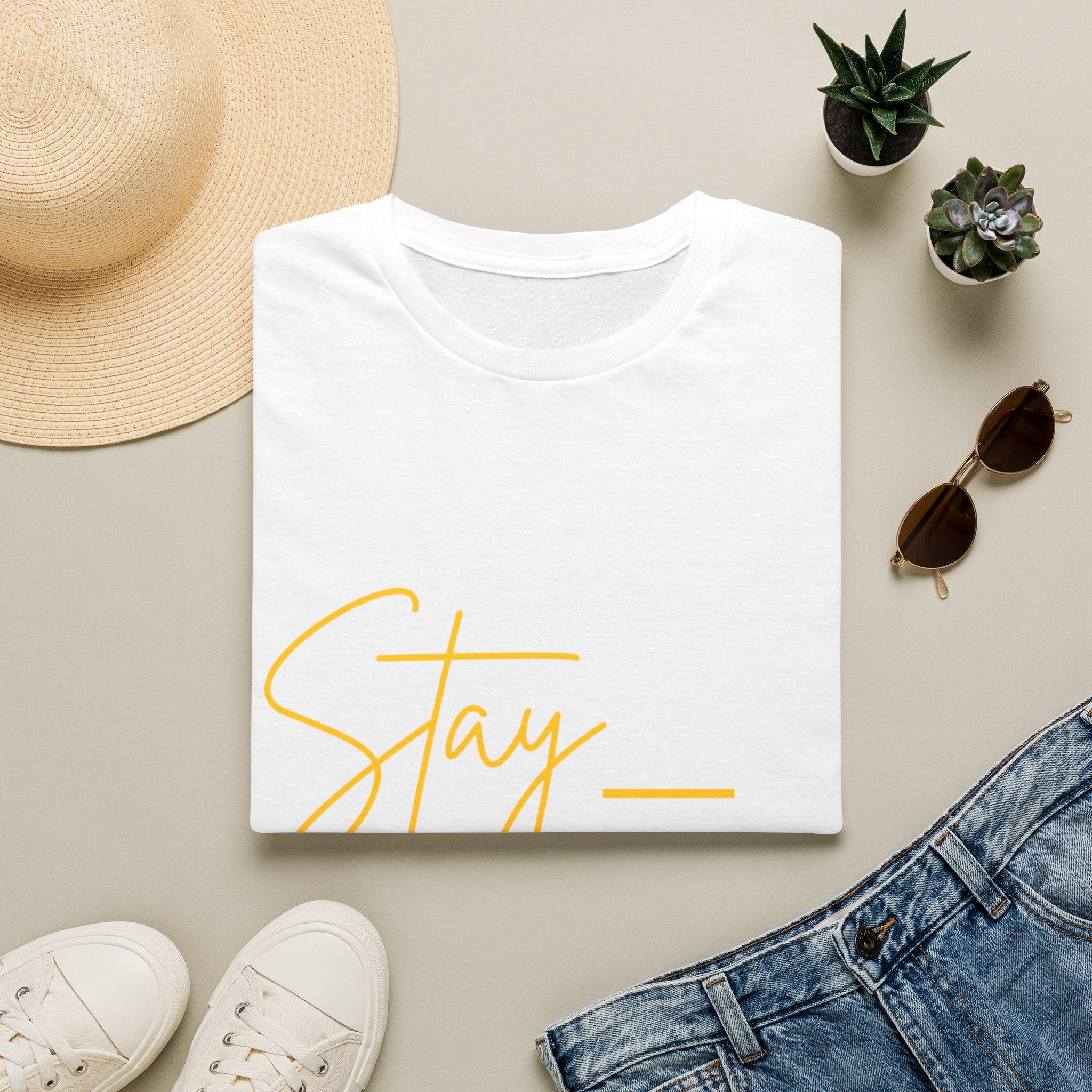 Stay Active T-Shirt — Motivational Fitness Tee