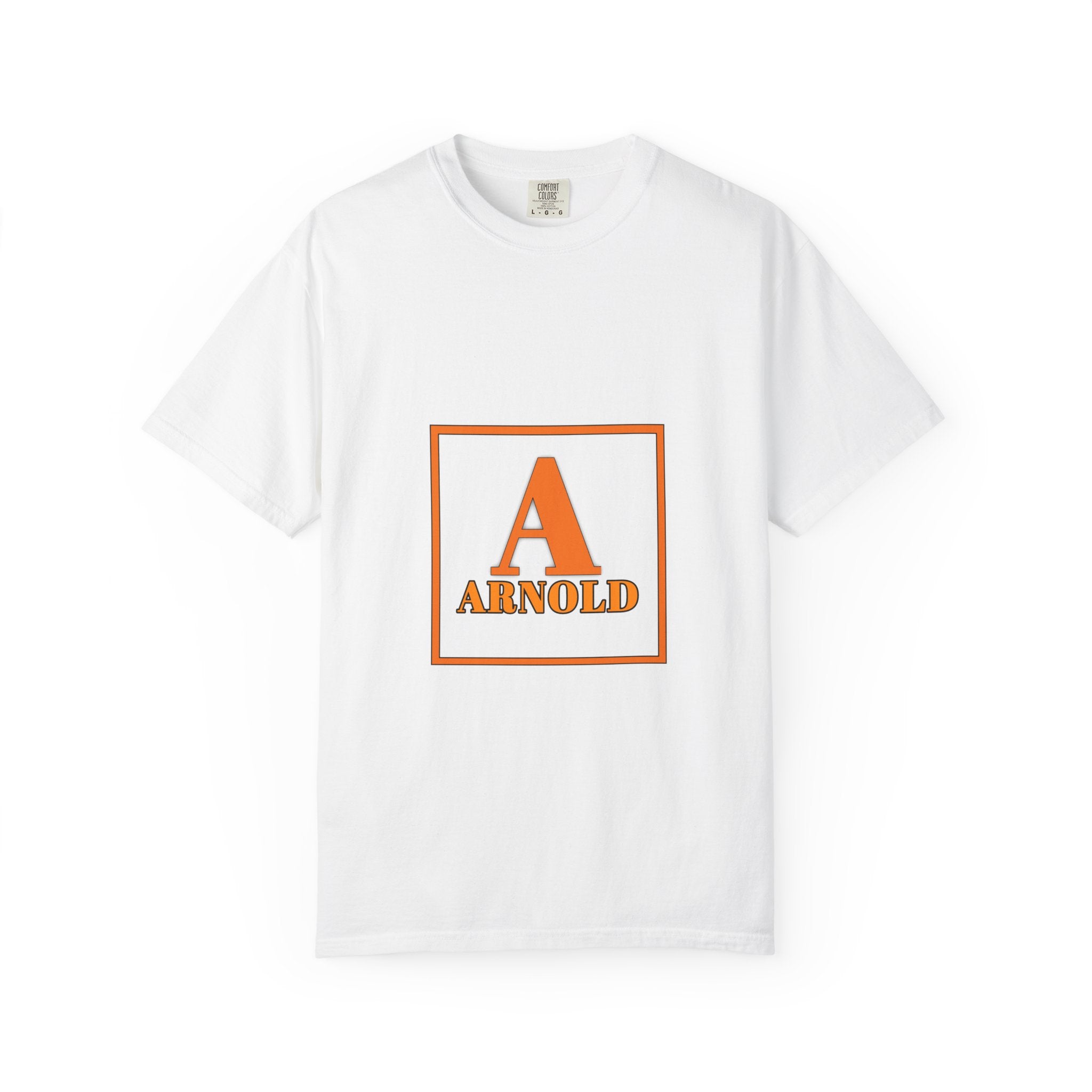 Arnold Monogram T-Shirt — Vintage Block Initial Graphic Tee