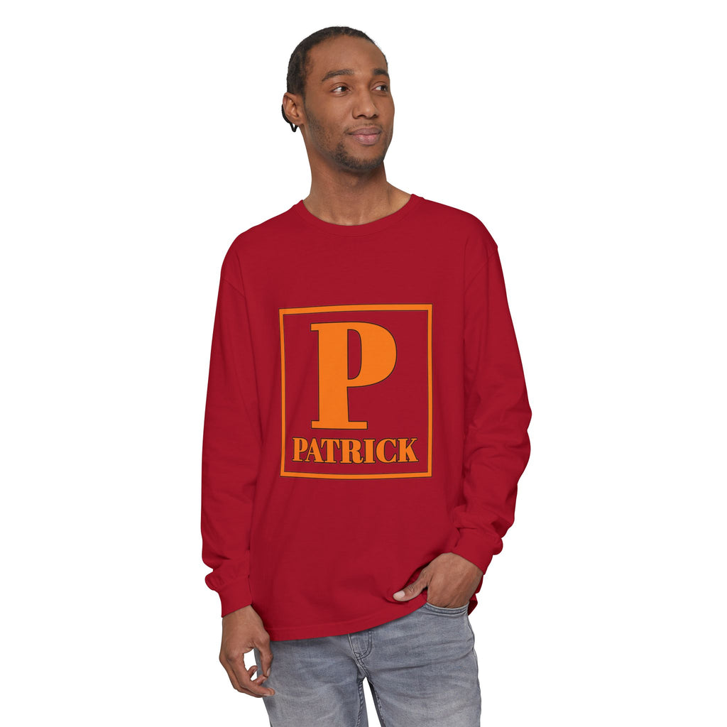 Patrick Monogram Long Sleeve Tee — Personalized Initial P Shirt