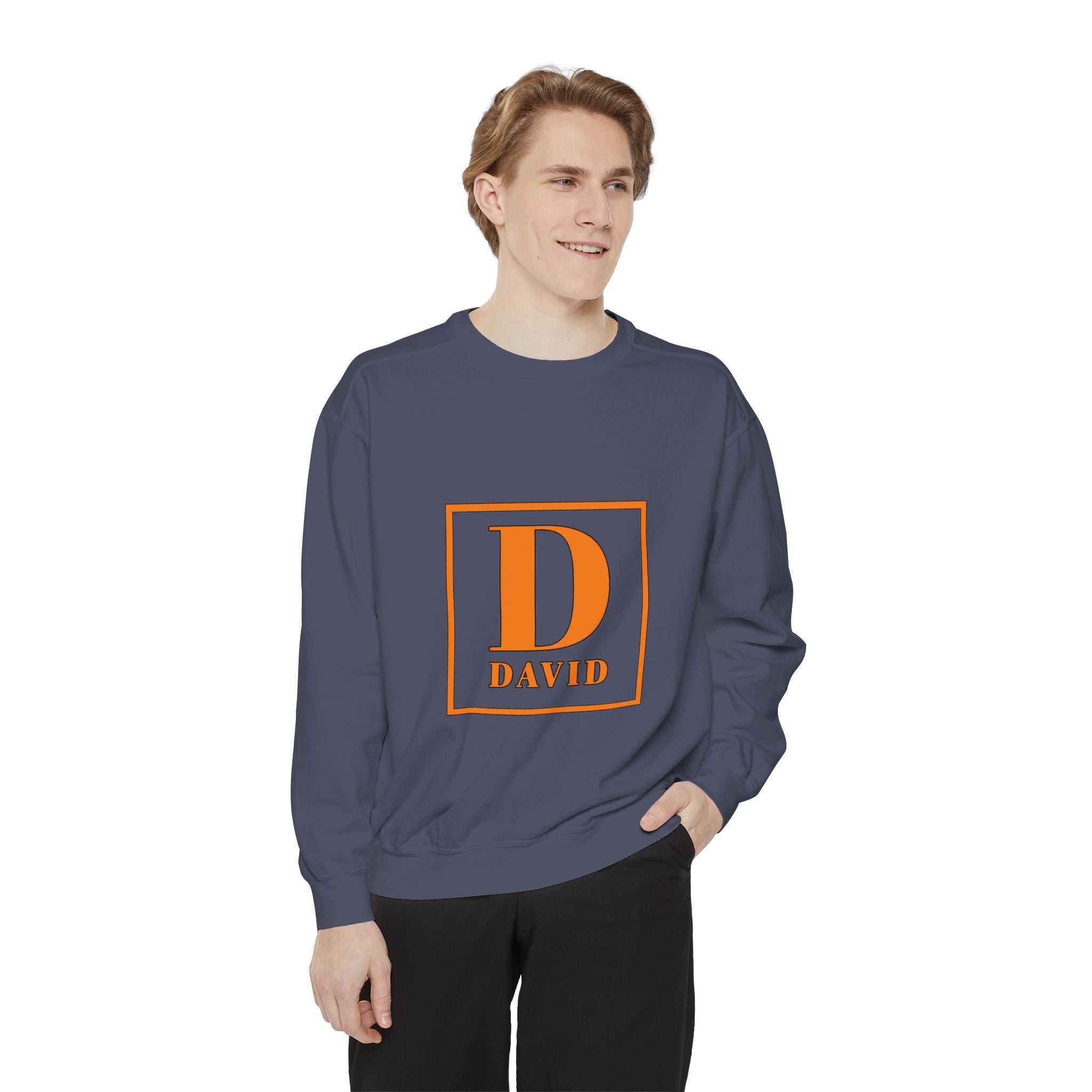 David Monogram Sweatshirt — Personalized Initial D Crewneck