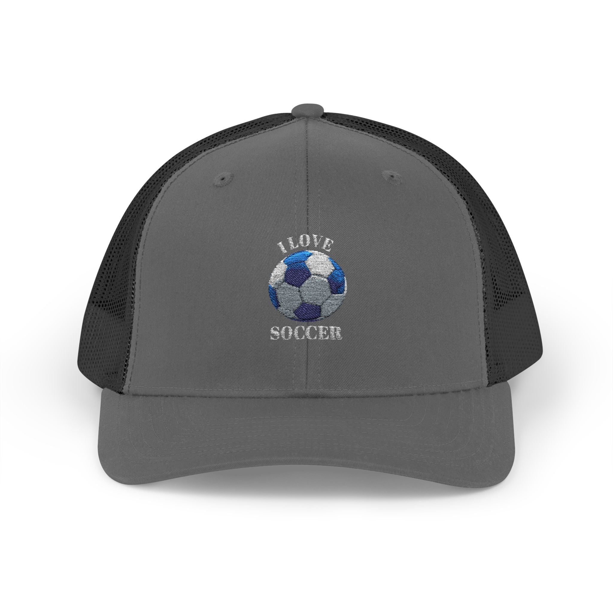 Soccer Mom Trucker Cap - Glitter Soccer Ball Snapback
