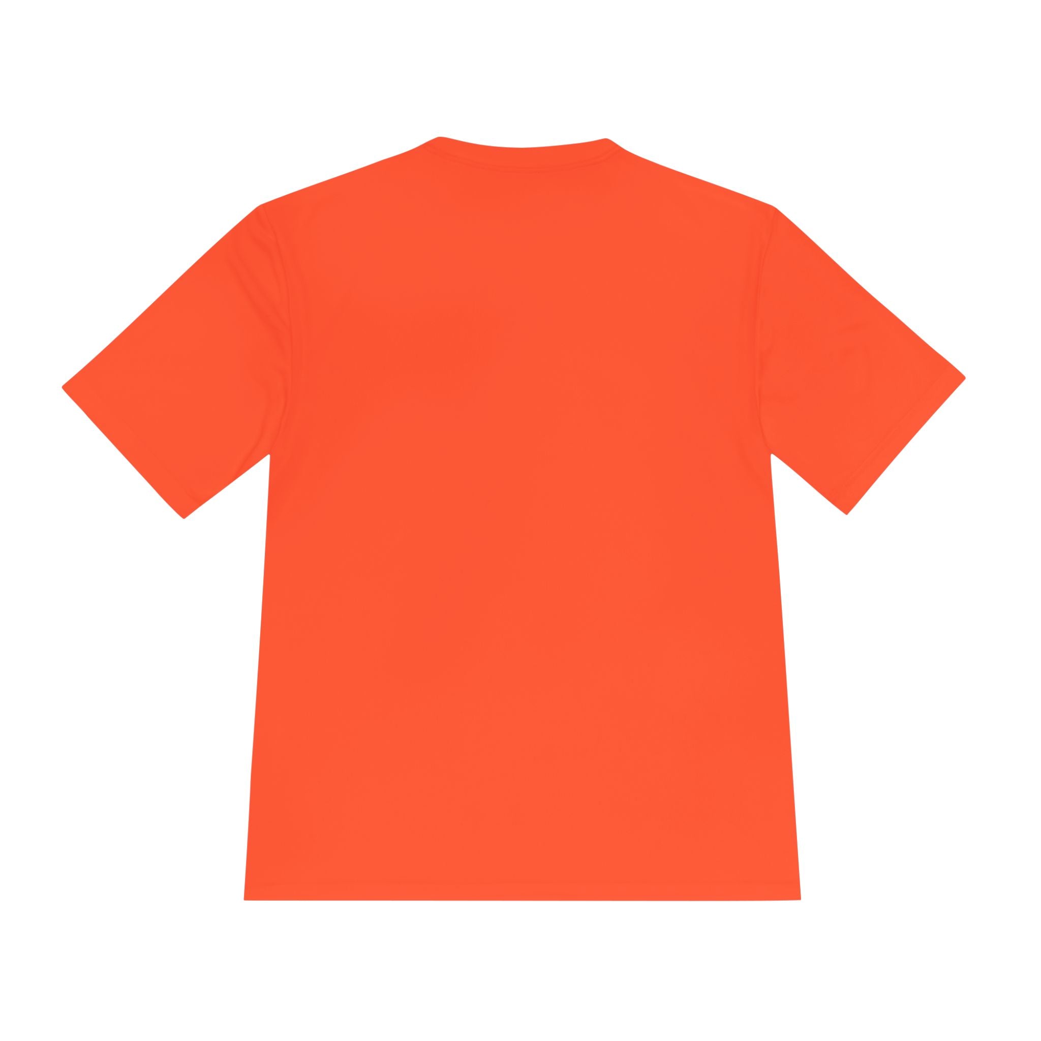 Innocent Block Letter Tee — Orange 'I' Graphic Moisture-Wicking Shirt