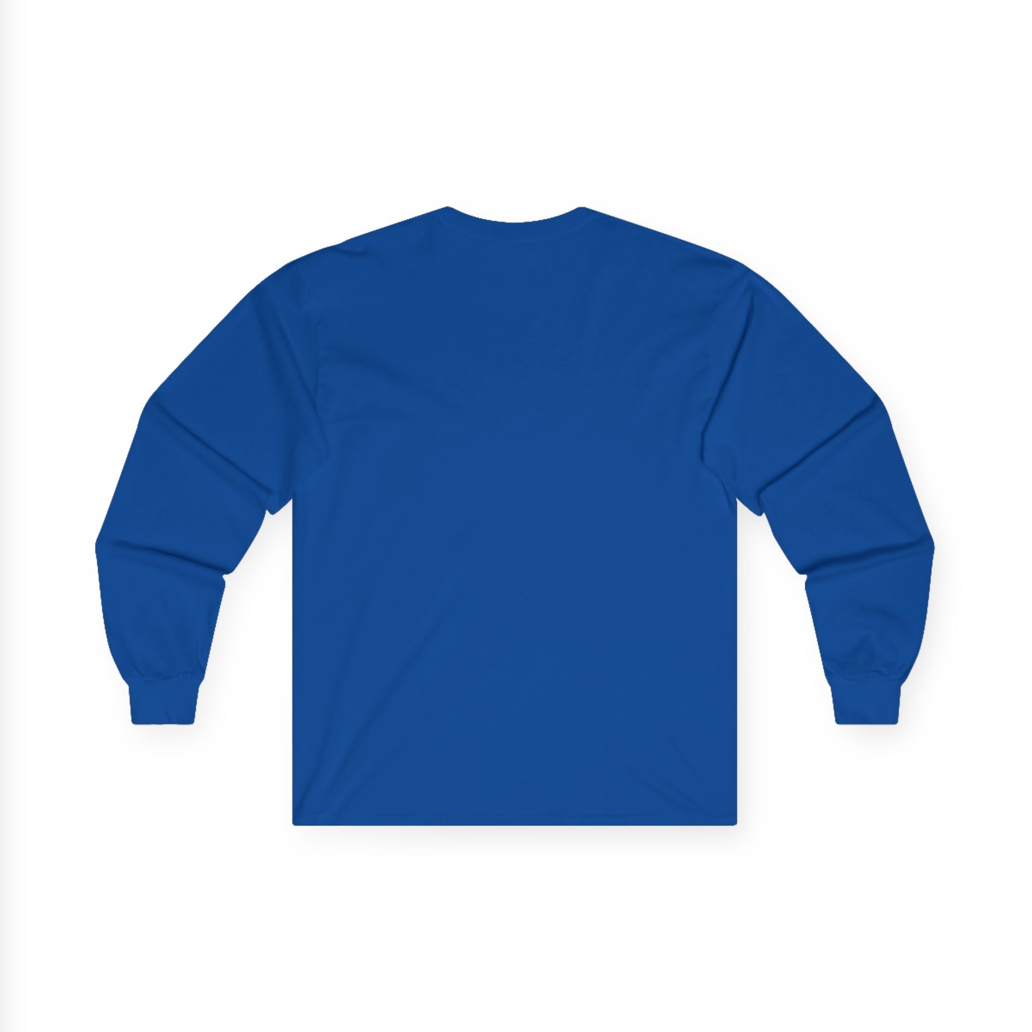 Ben Monogram Long Sleeve Tee — Orange Block Initial B Shirt