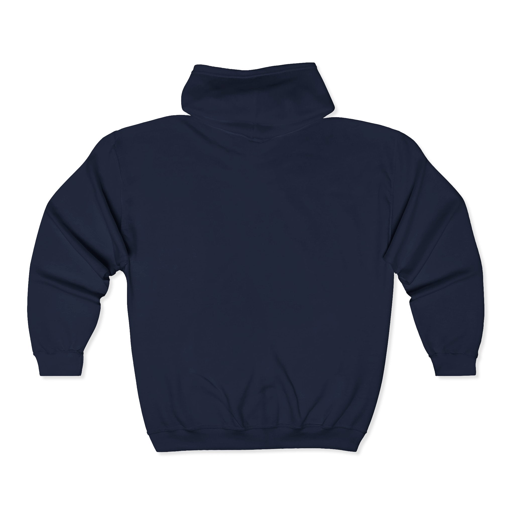 Frank Monogram Zip Hoodie — Orange Letter F Logo Full-Zip Sweatshirt