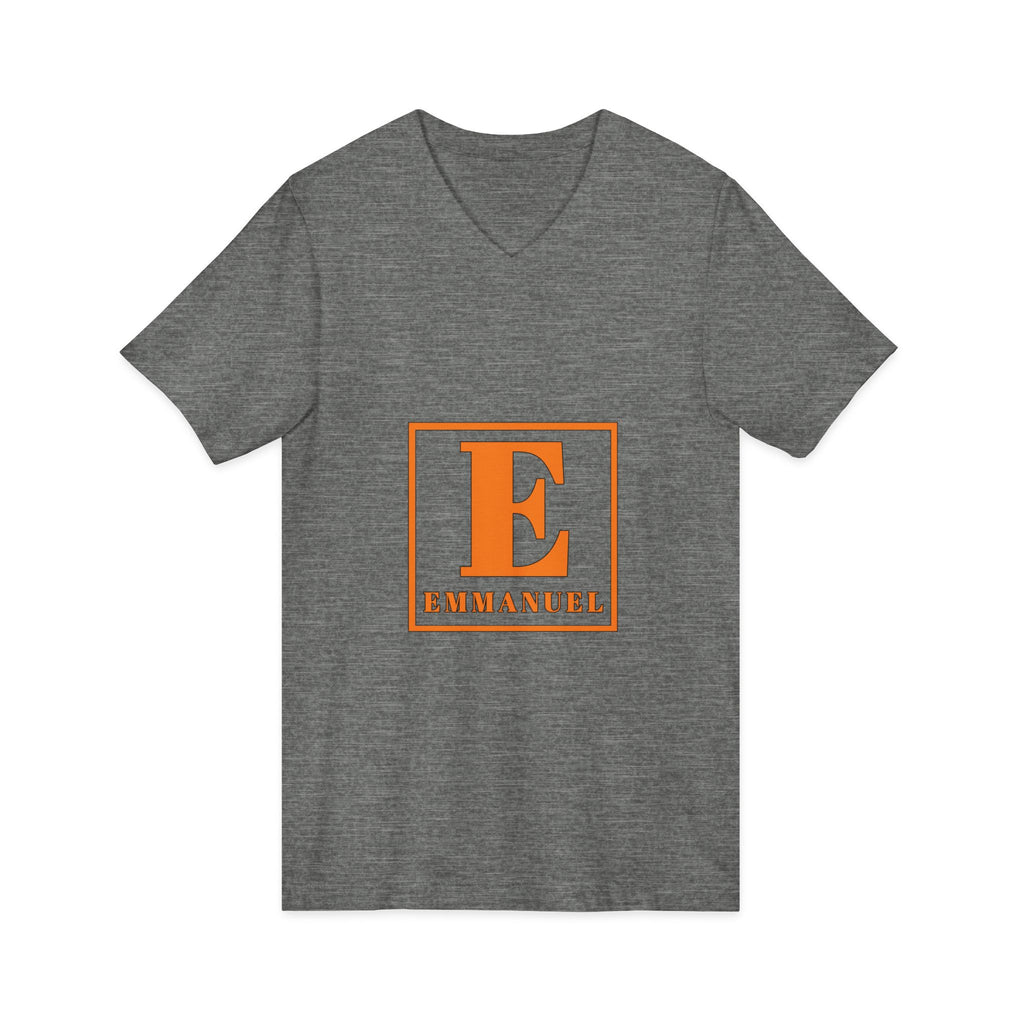 Emmanuel Monogram V-Neck Tee