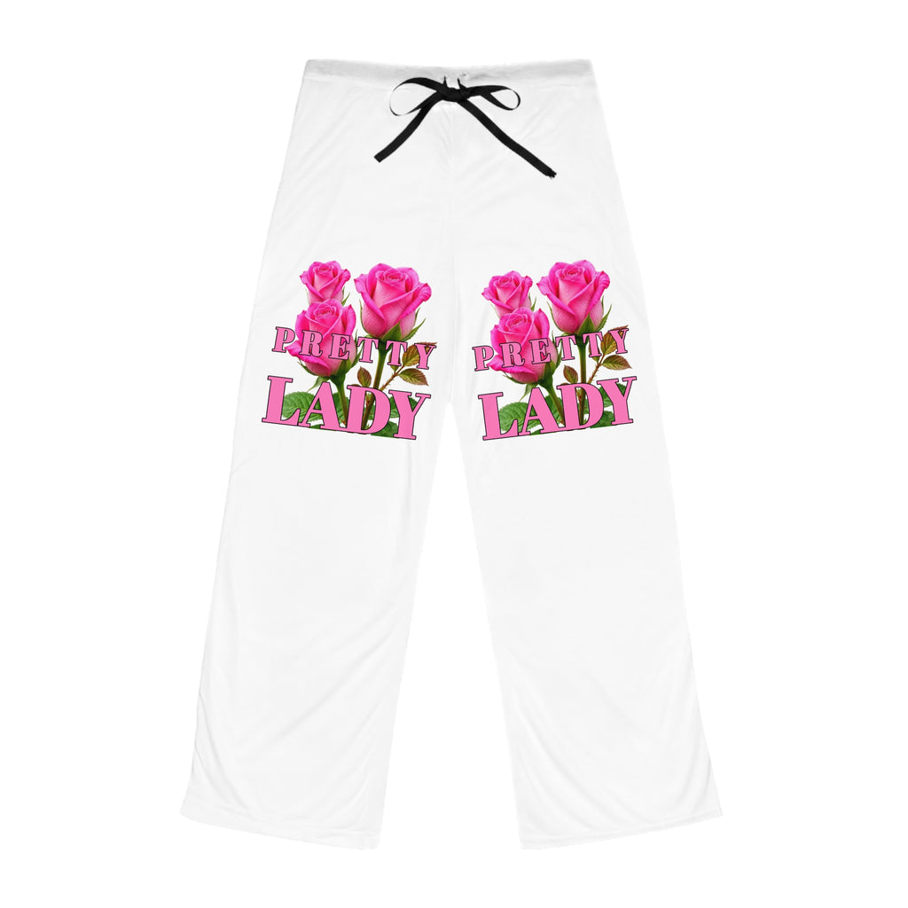 Pretty Lady Pajama Pants — Pink Rose Lounge Sleepwear