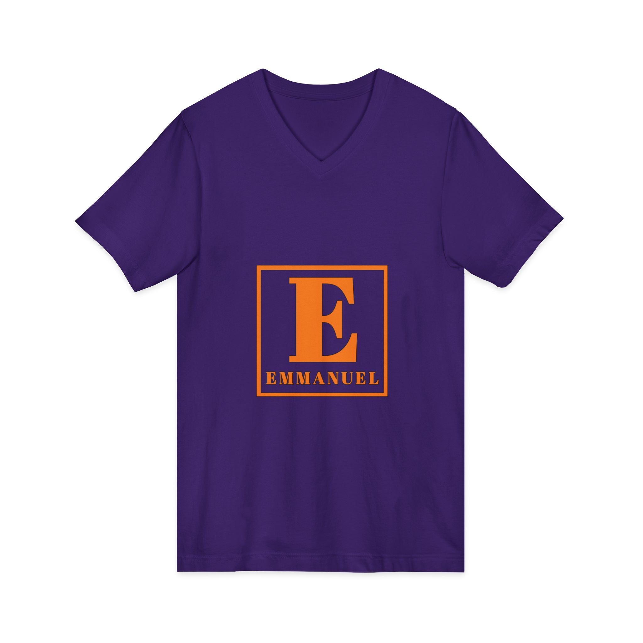 Emmanuel Monogram V-Neck Tee