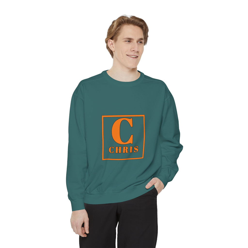 Personalized 'C' Initial Sweatshirt — Chris Monogram Crewneck