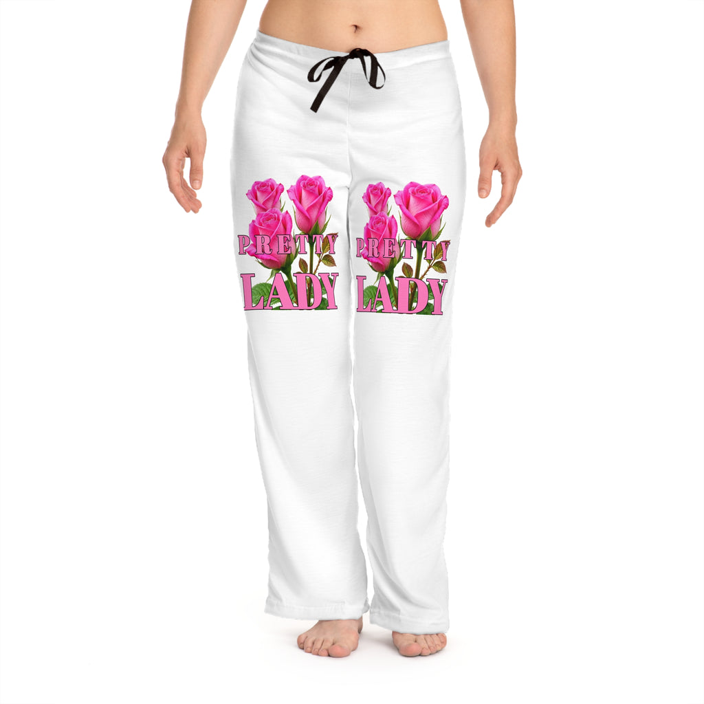 Pretty Lady Pajama Pants — Pink Rose Lounge Sleepwear