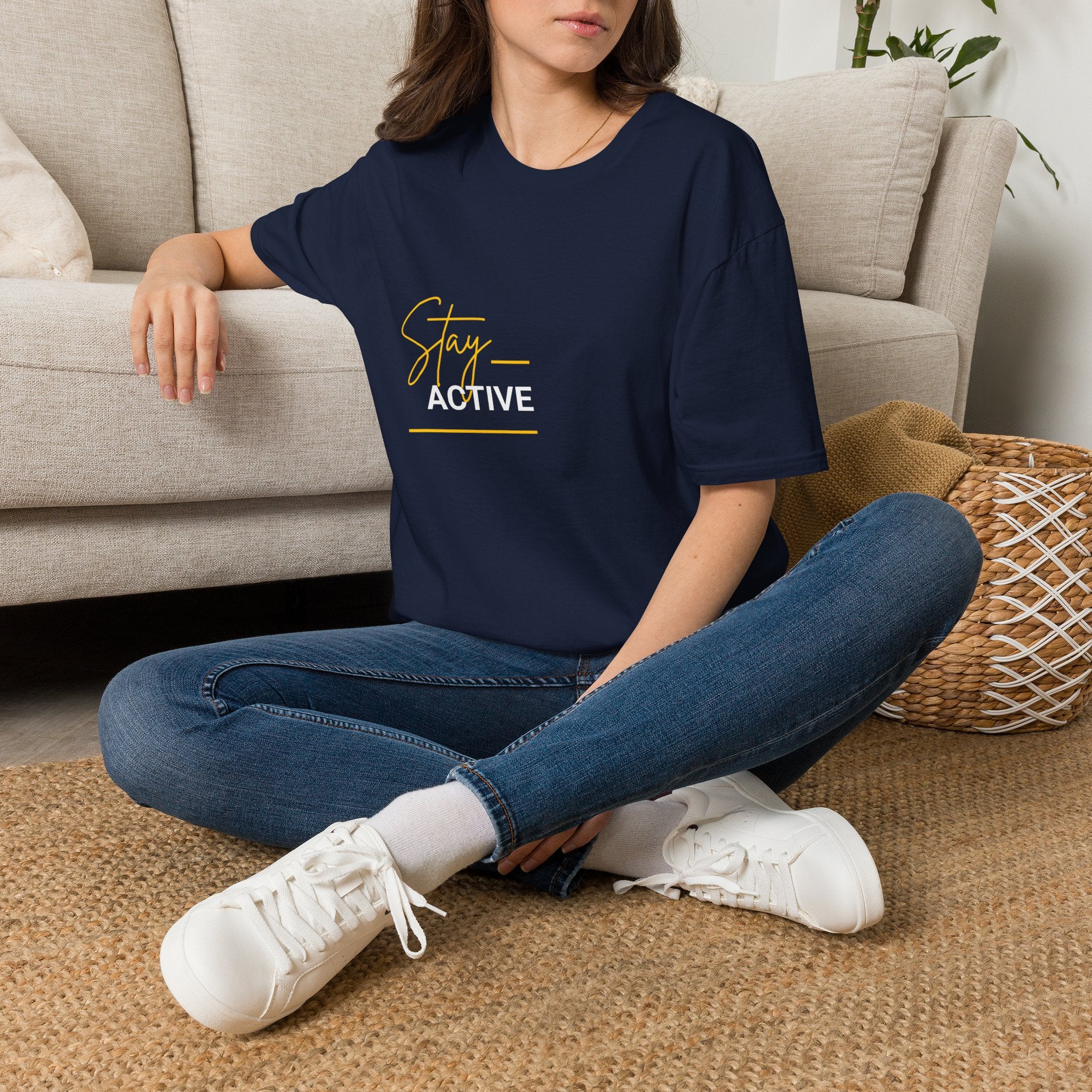 Stay Active T-Shirt — Motivational Fitness Graphic Tee