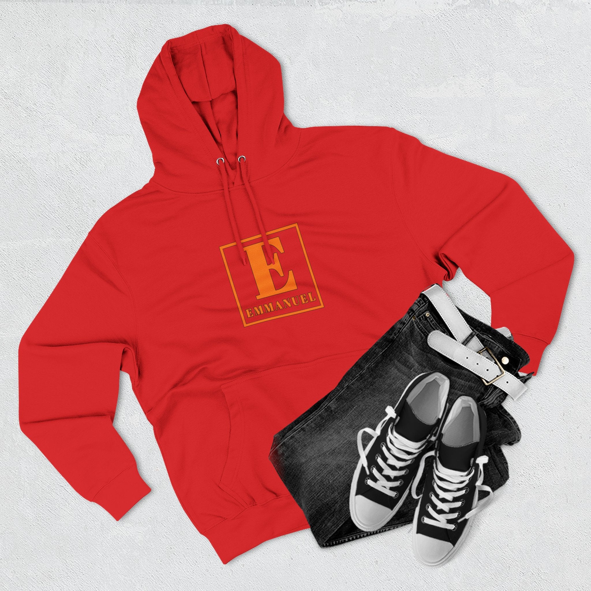 Emmanuel Letterbox Hoodie — Classic Christian Faith Pullover