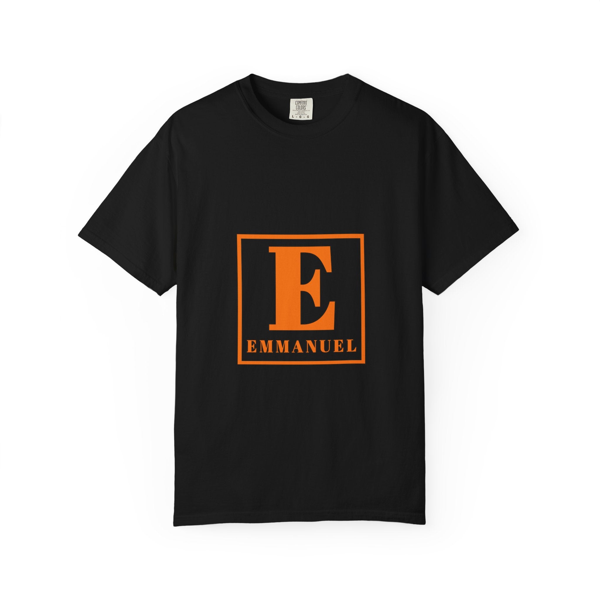 Emmanuel Monogram T-Shirt — Block Letter E Christian Name Tee
