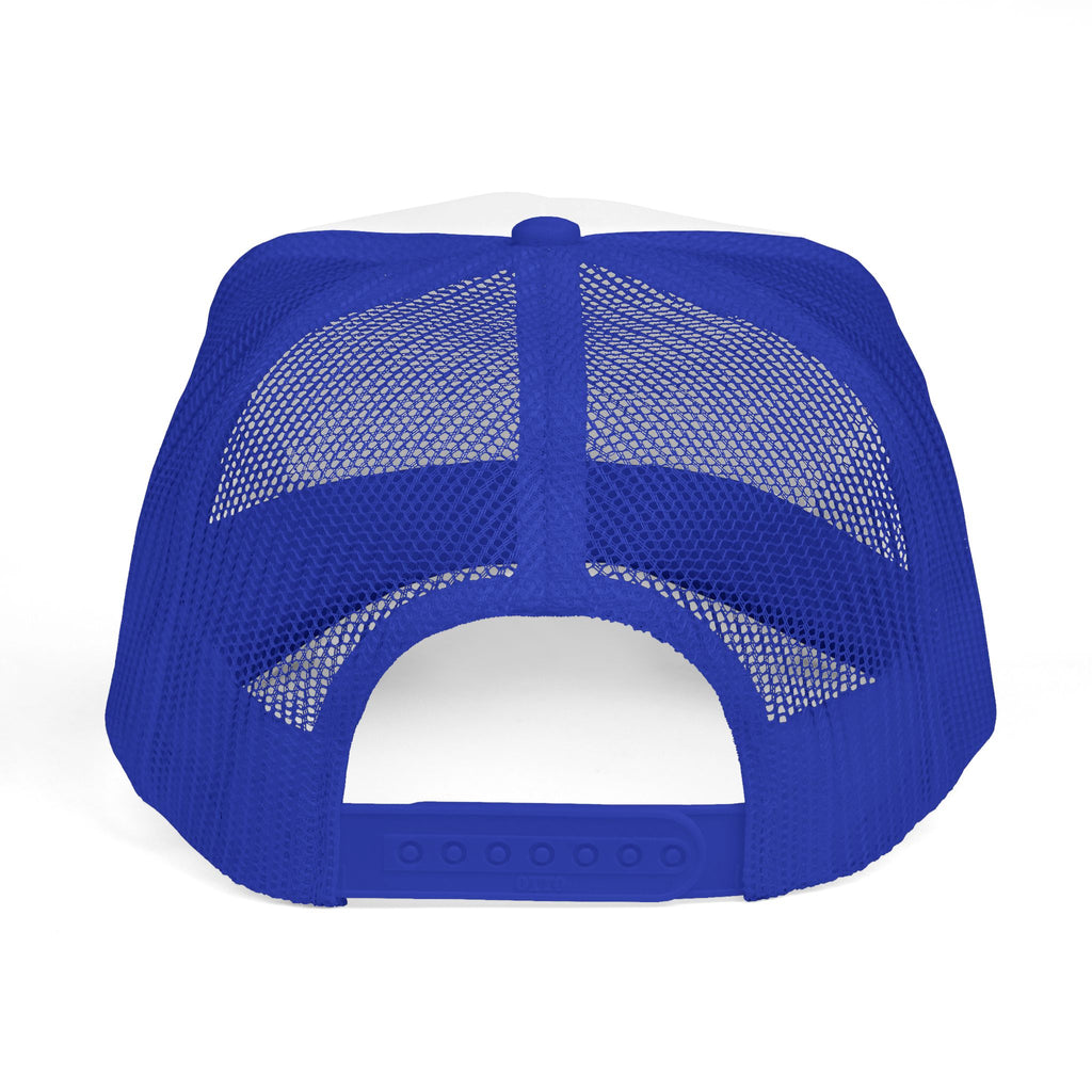 I Love Soccer Trucker Hat – Blue Soccer Ball Mesh Cap for Fans & Players
