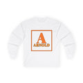 Arnold Monogram Long Sleeve Tee — Retro Orange Block Initial