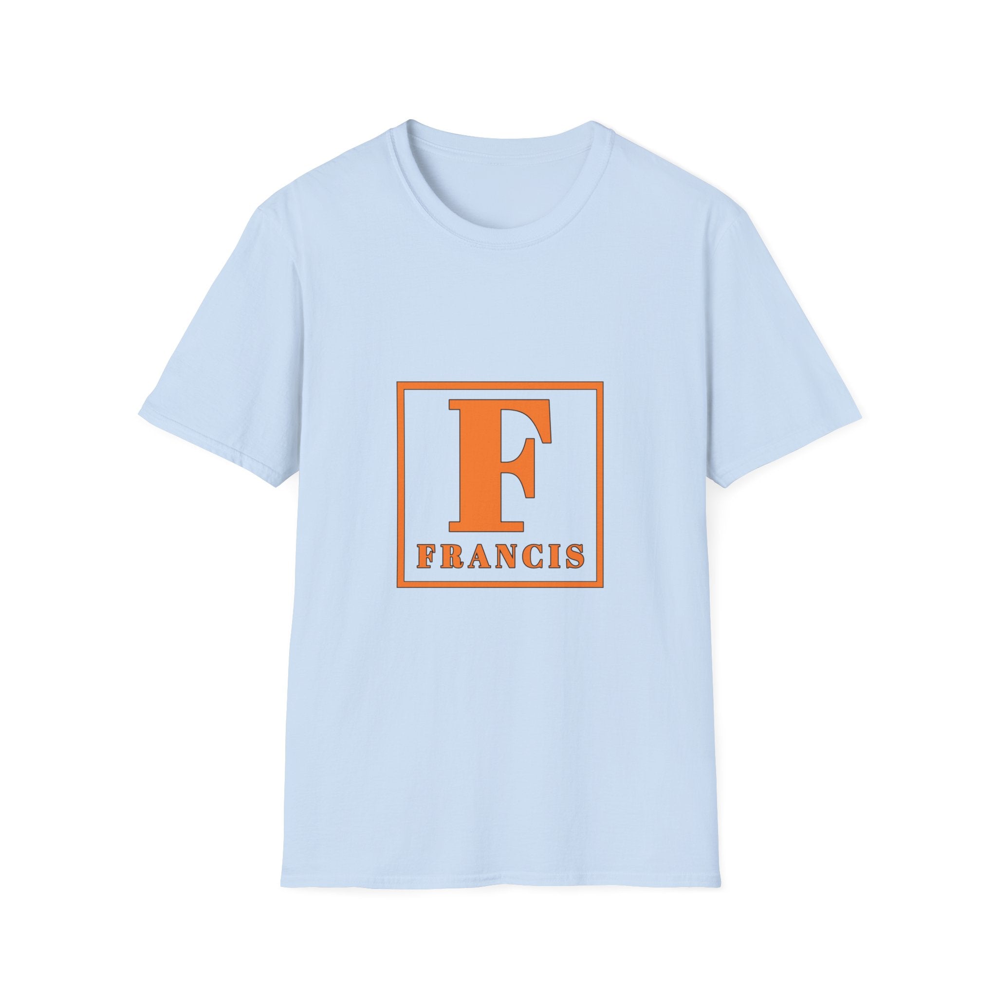 Monogram F Initial T-Shirt — Personalized 'Francis' Vintage Block Letter Tee