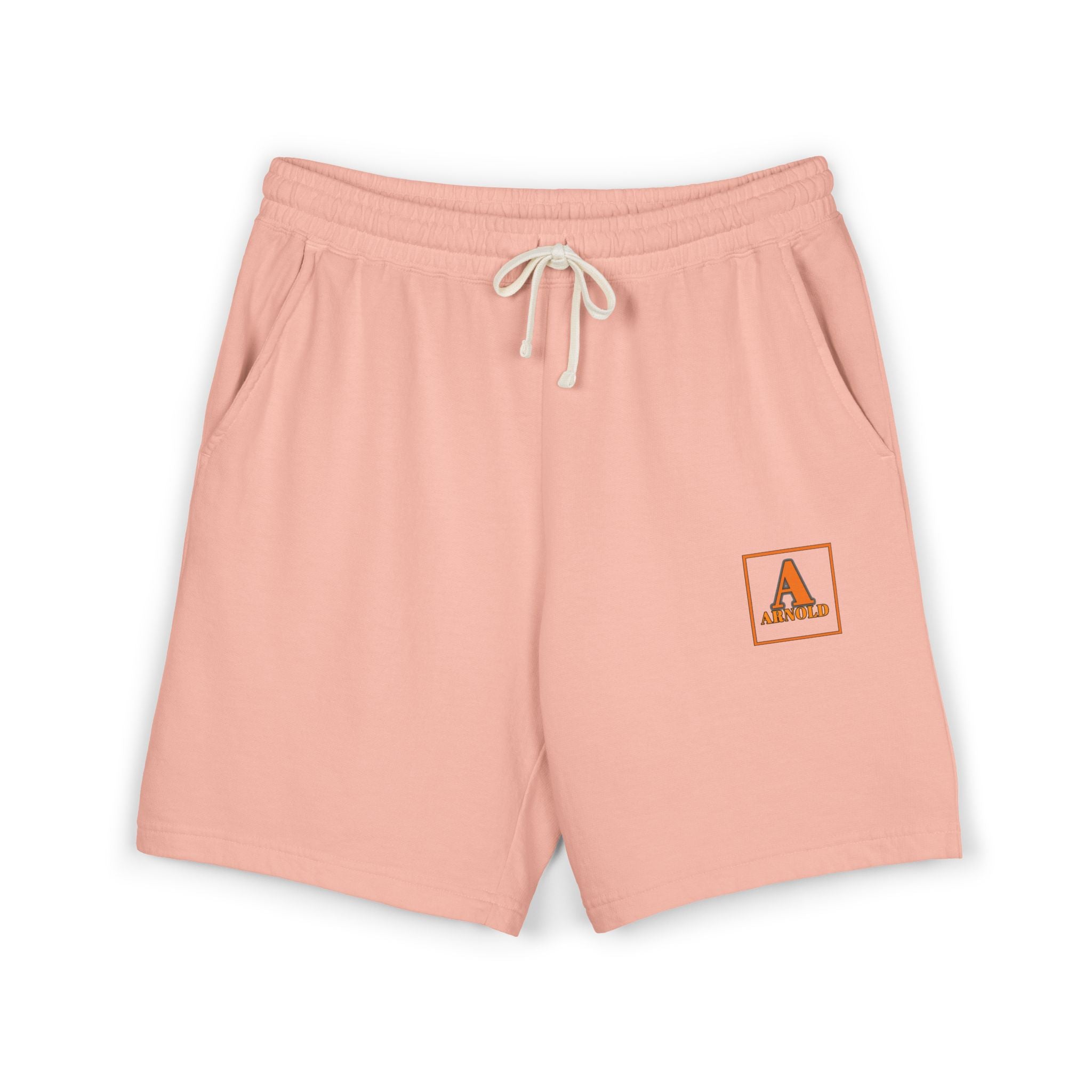 Lightweight Garment-Dyed Fleece Sweat Shorts — Minimal Camp Logo
